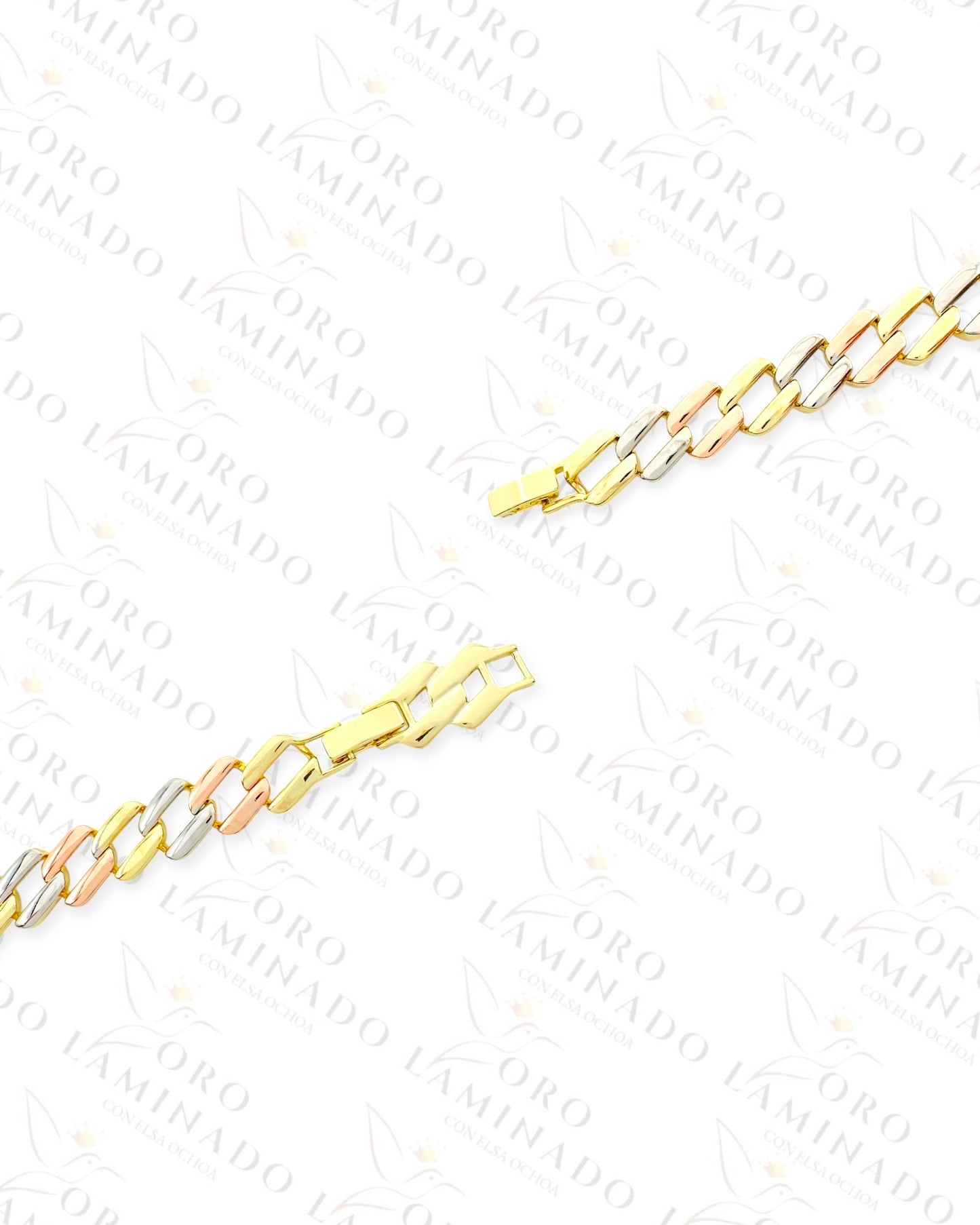 High Quality Three Tones Square Bracelet B386