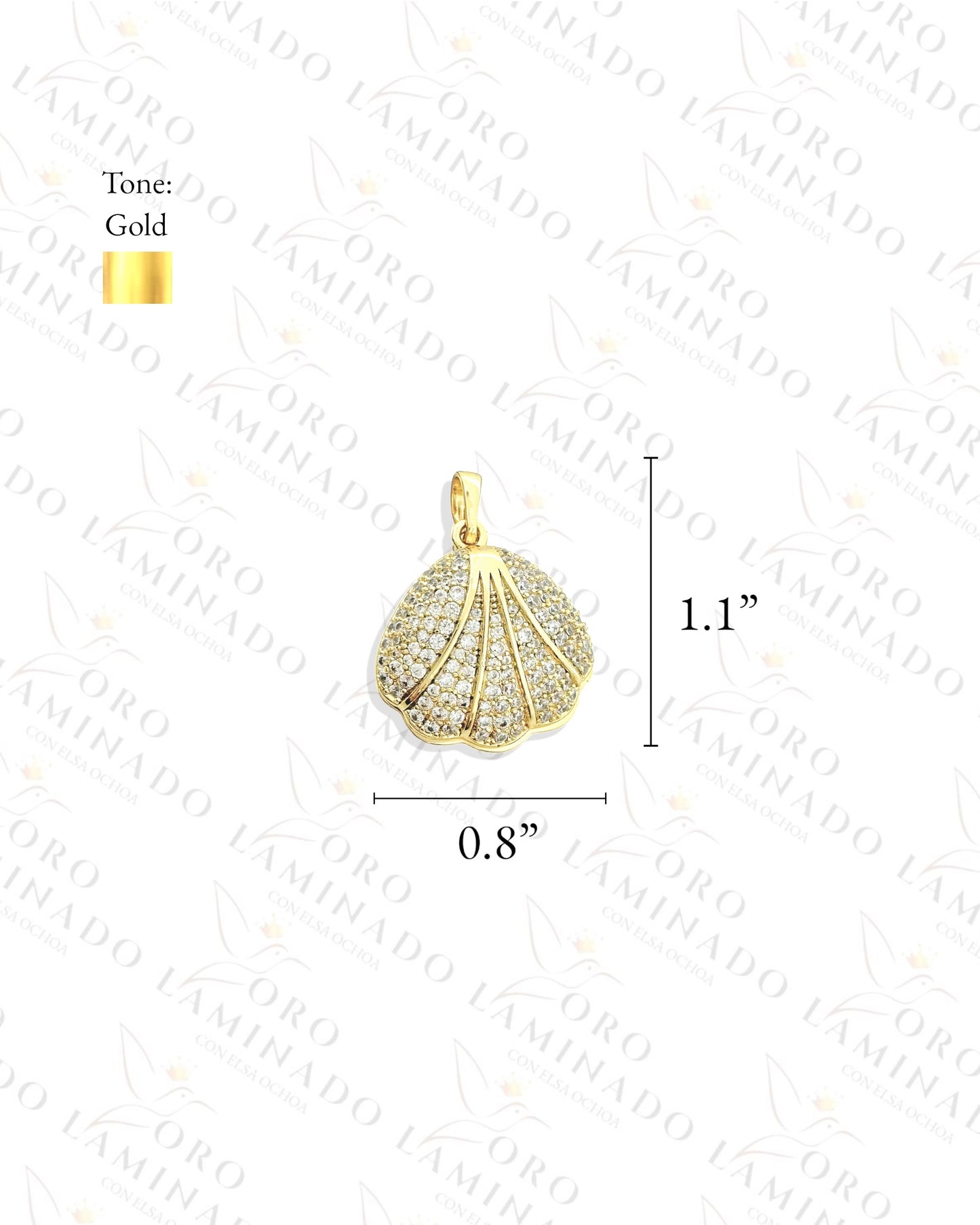 Gold Filled Sea Shell Open Pendant Y290