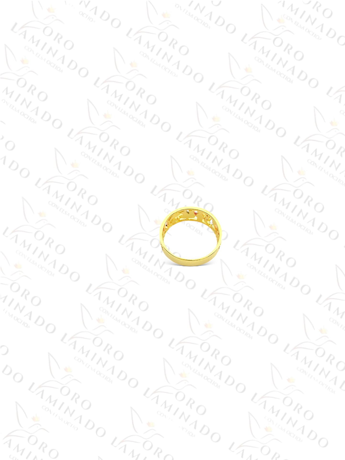 Gold Filled Three Tones 7 Powers Ring Y16