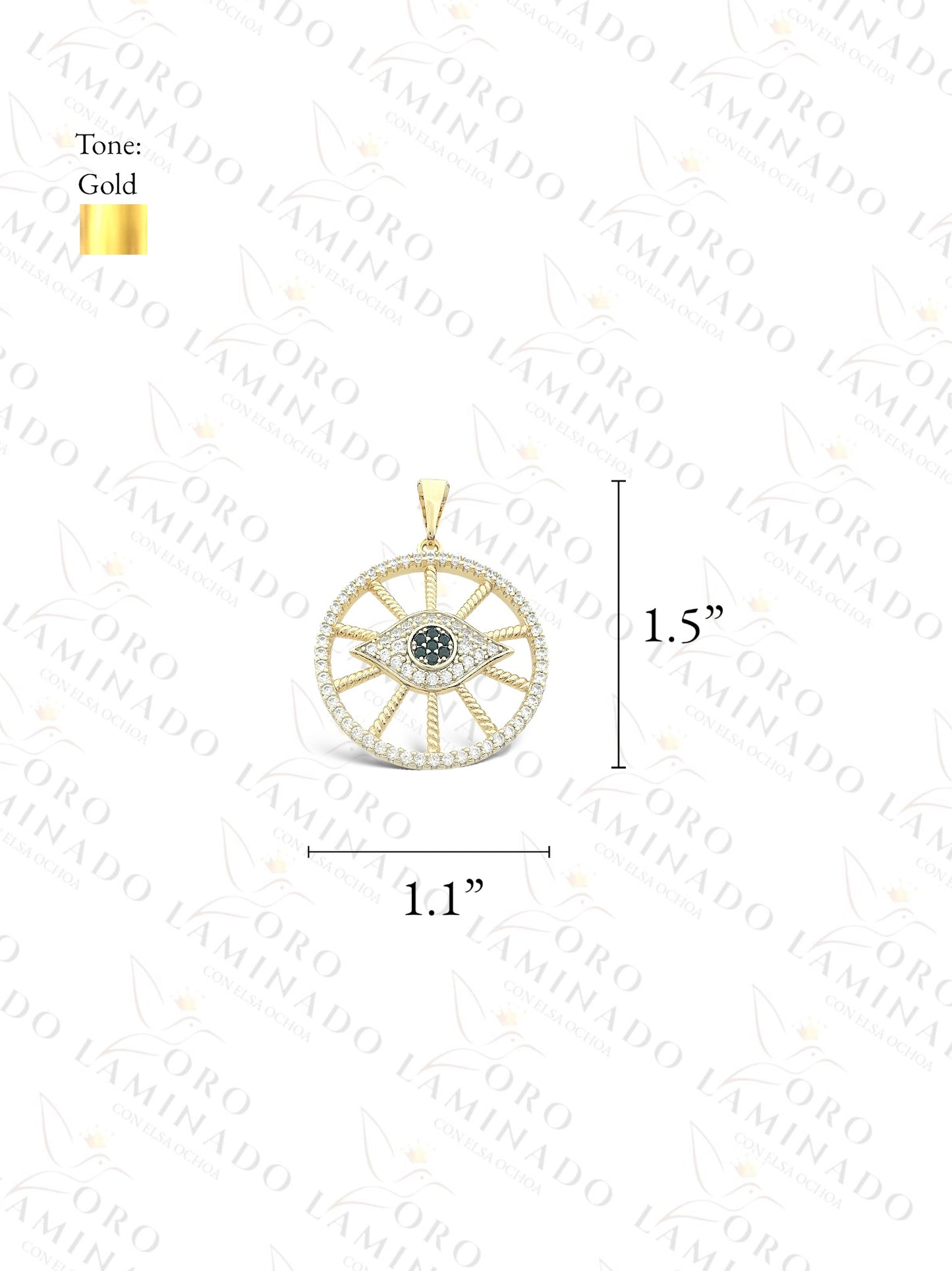 Gold Filled High Quality Round Eye Pendant Y12