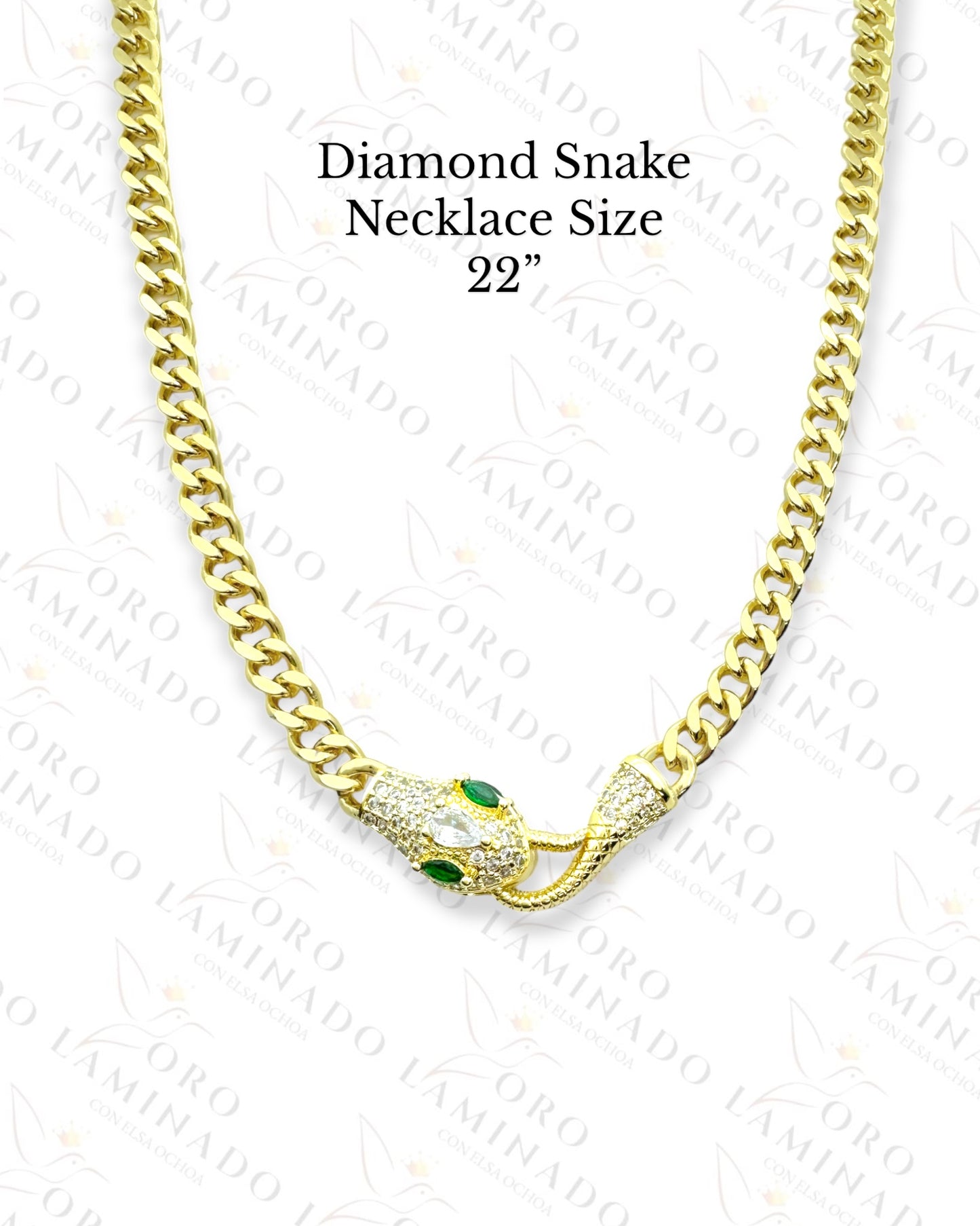 High Quality Diamond Snake Necklace R238