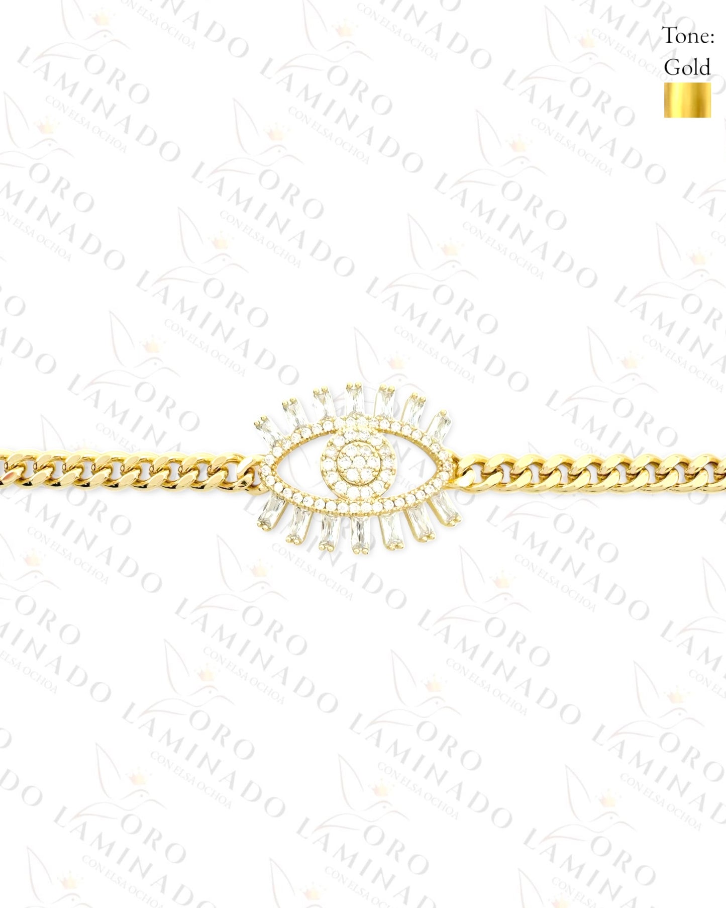 High Quality Crystal Eye Bracelet (Gold Filled) G193