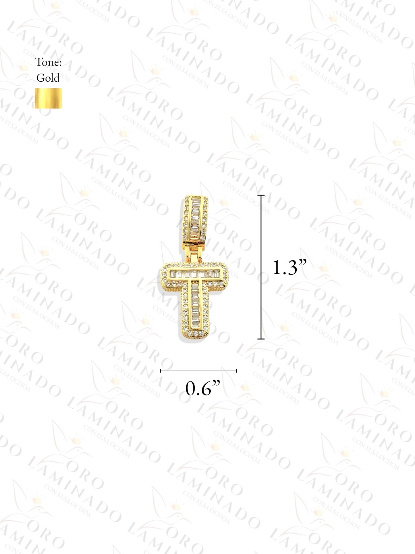 Gold Filled Letter "T" Pendant G264