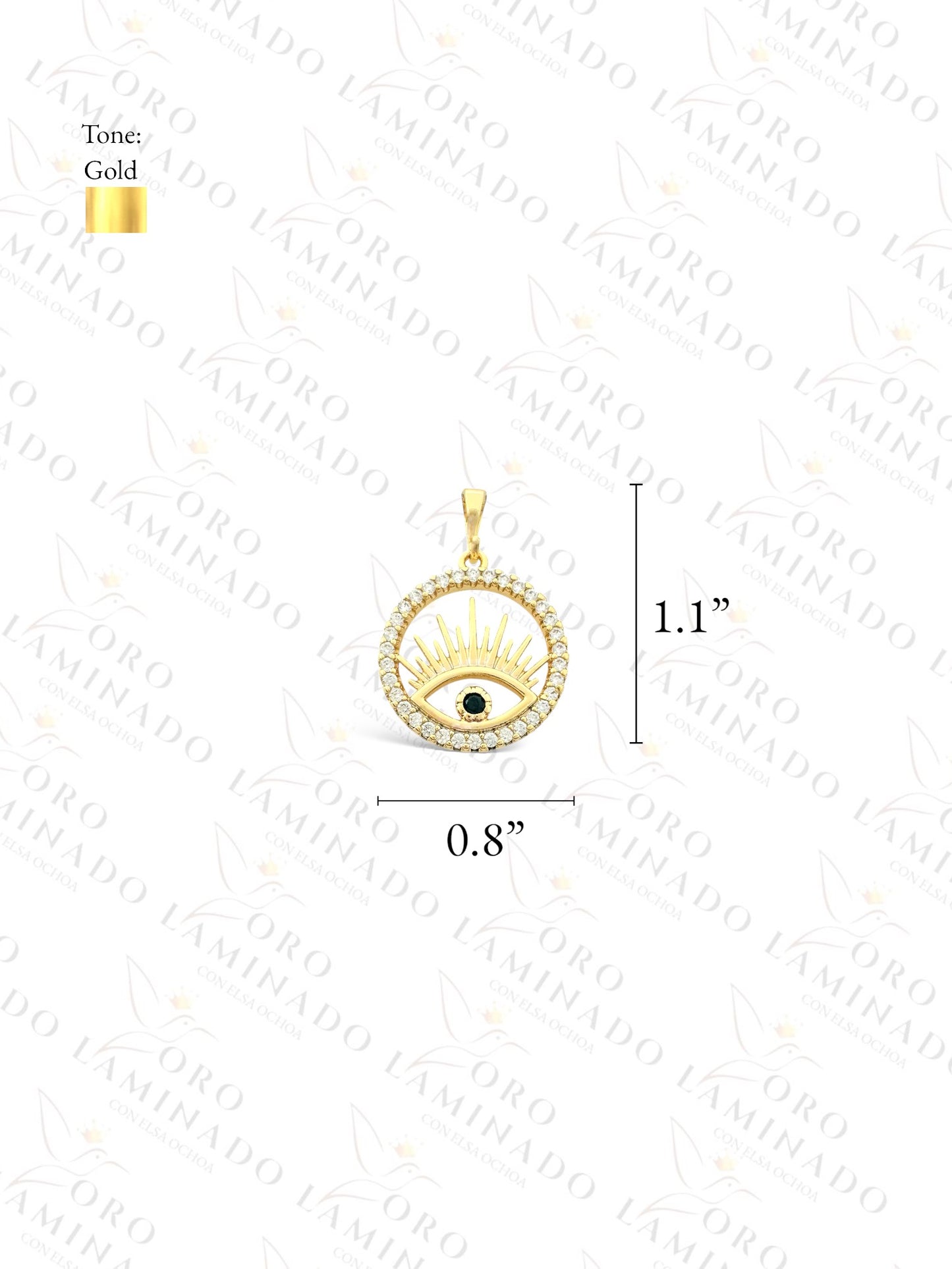 Gold Filled High Quality Round Eye Pendant Y239