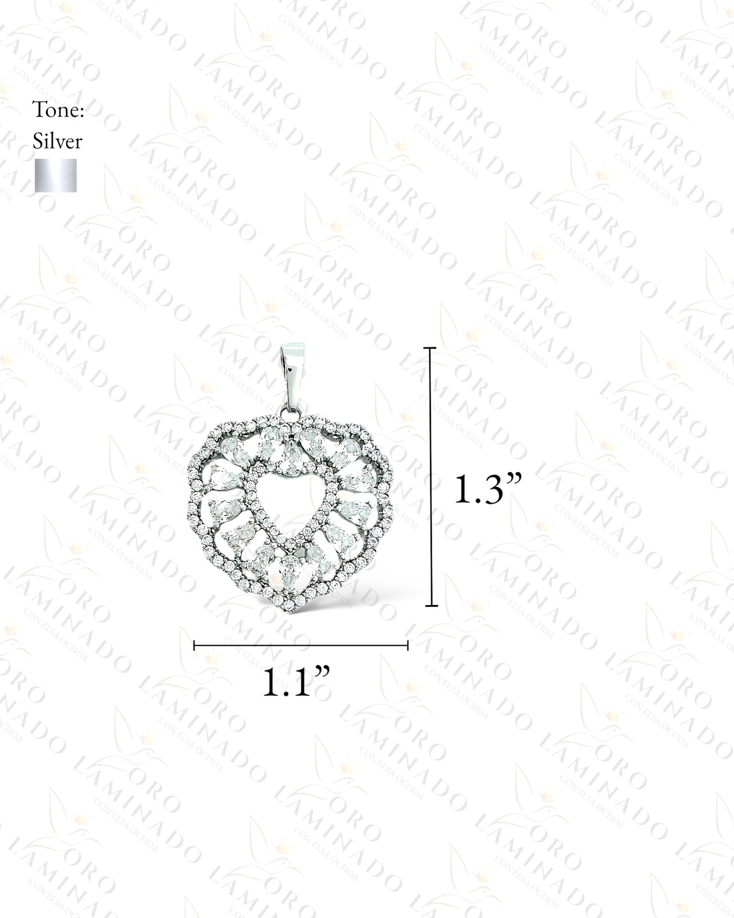 Gold Filled High Quality Diamond Heart Pendant G55
