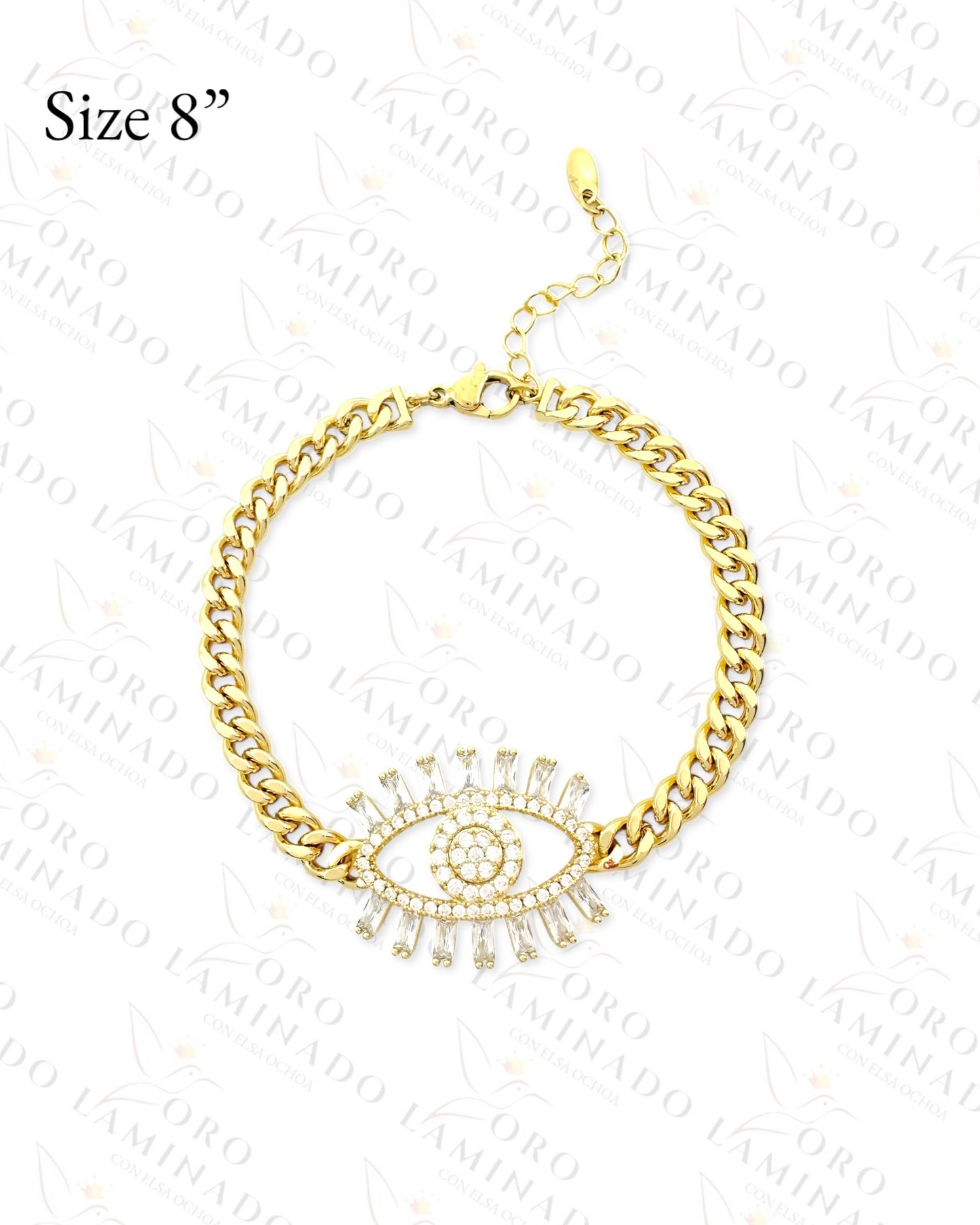 High Quality Crystal Eye Bracelet (Gold Filled) G193