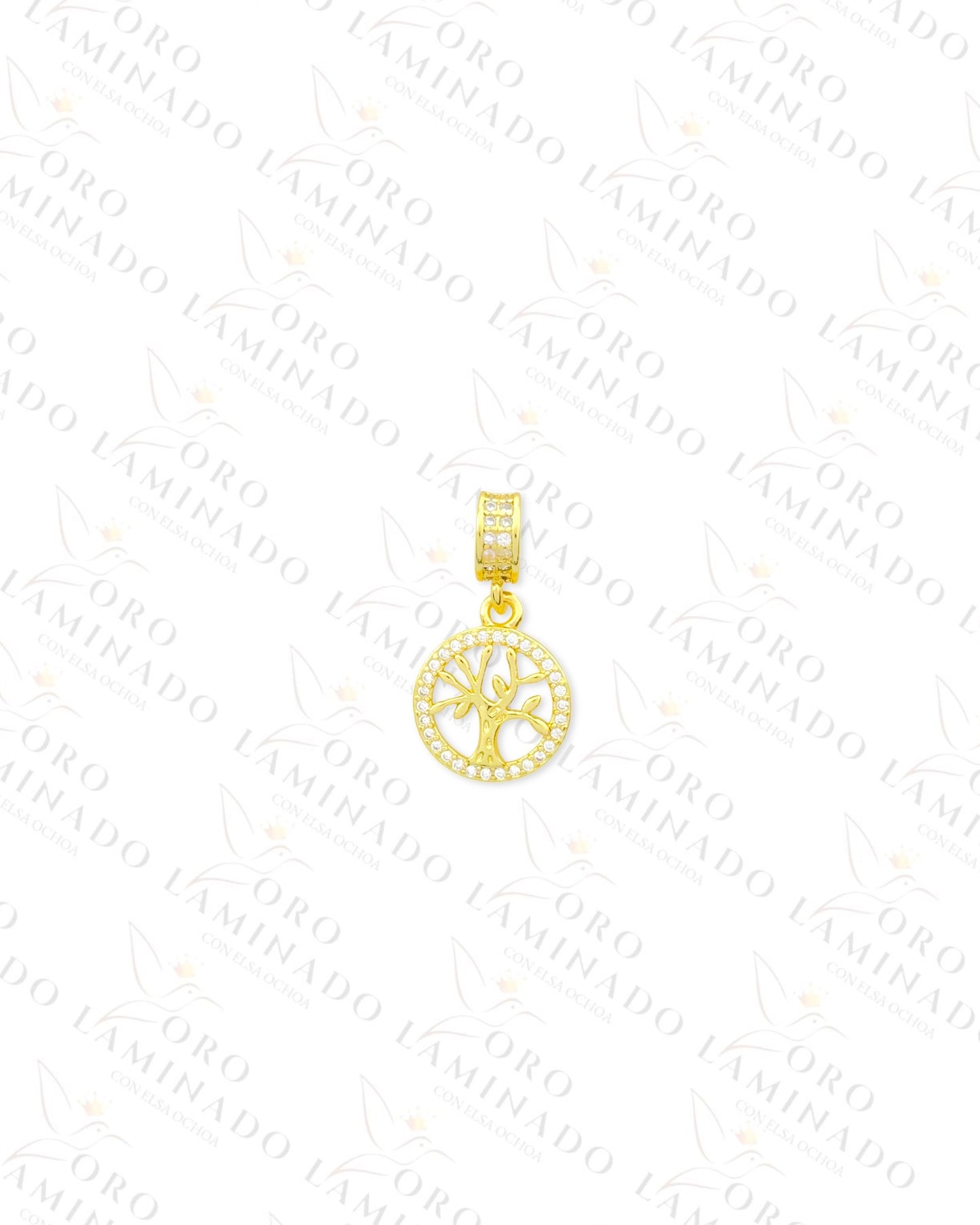 Tree of Life Round Charm (Gold Filled) B117