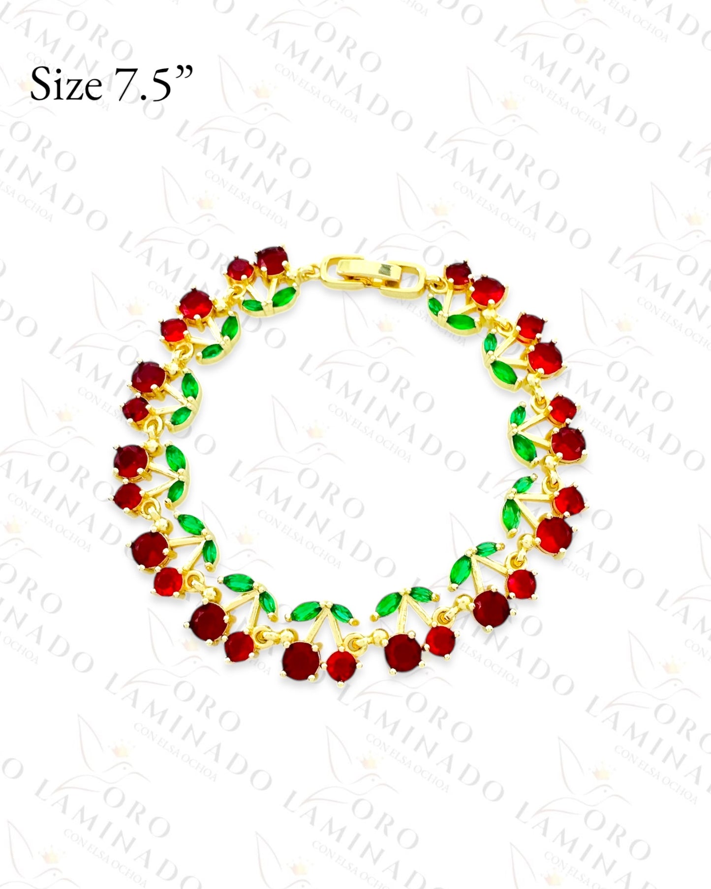 Crystal Cherry Bracelet (Gold Filled) G473