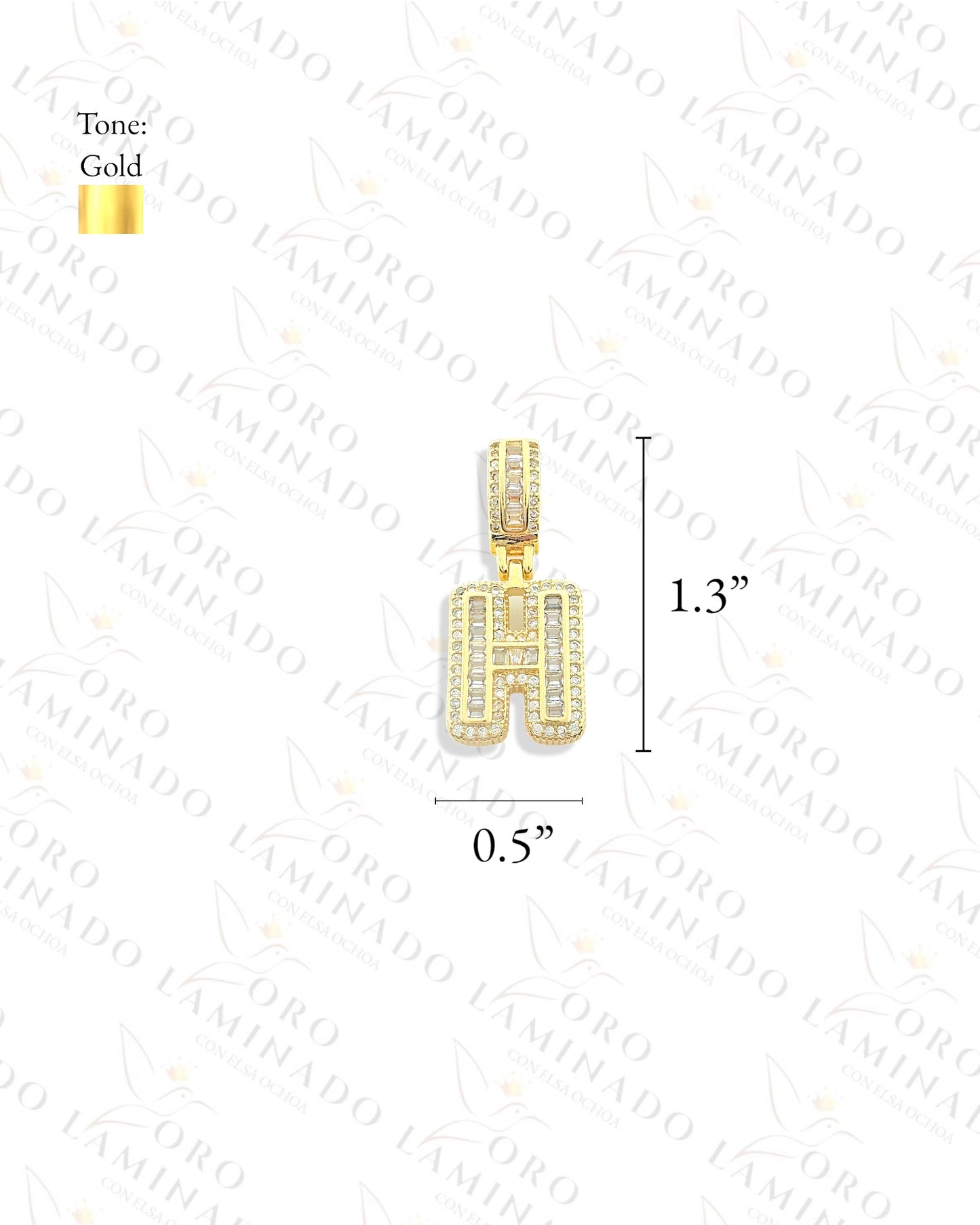 Gold Filled Letter "H" Pendant G253