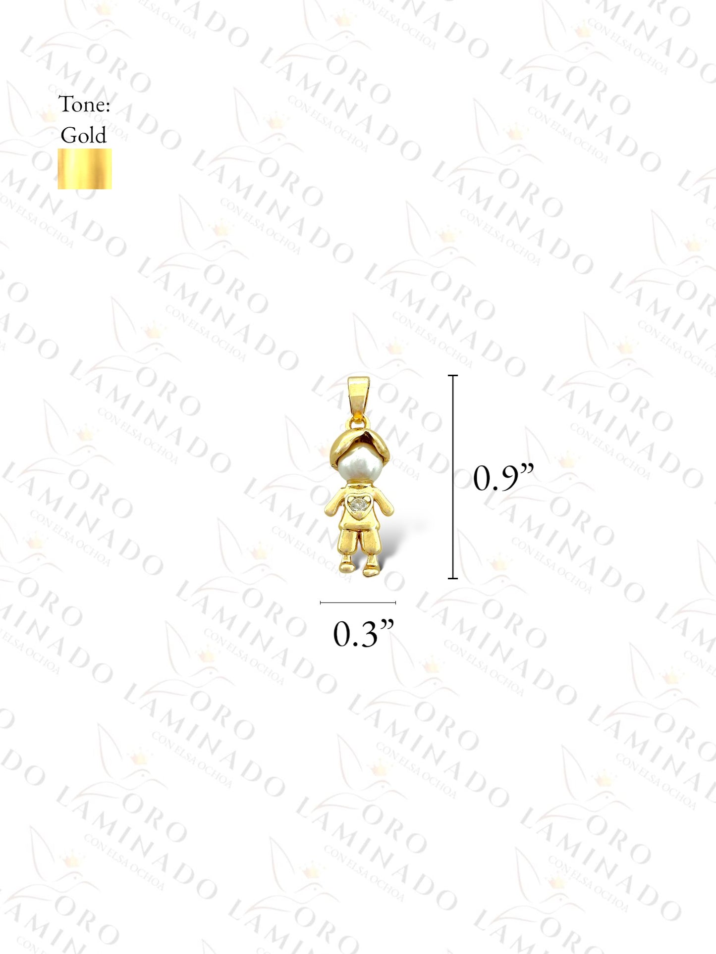 Pearl Boy Pendant (Gold Filled) R55