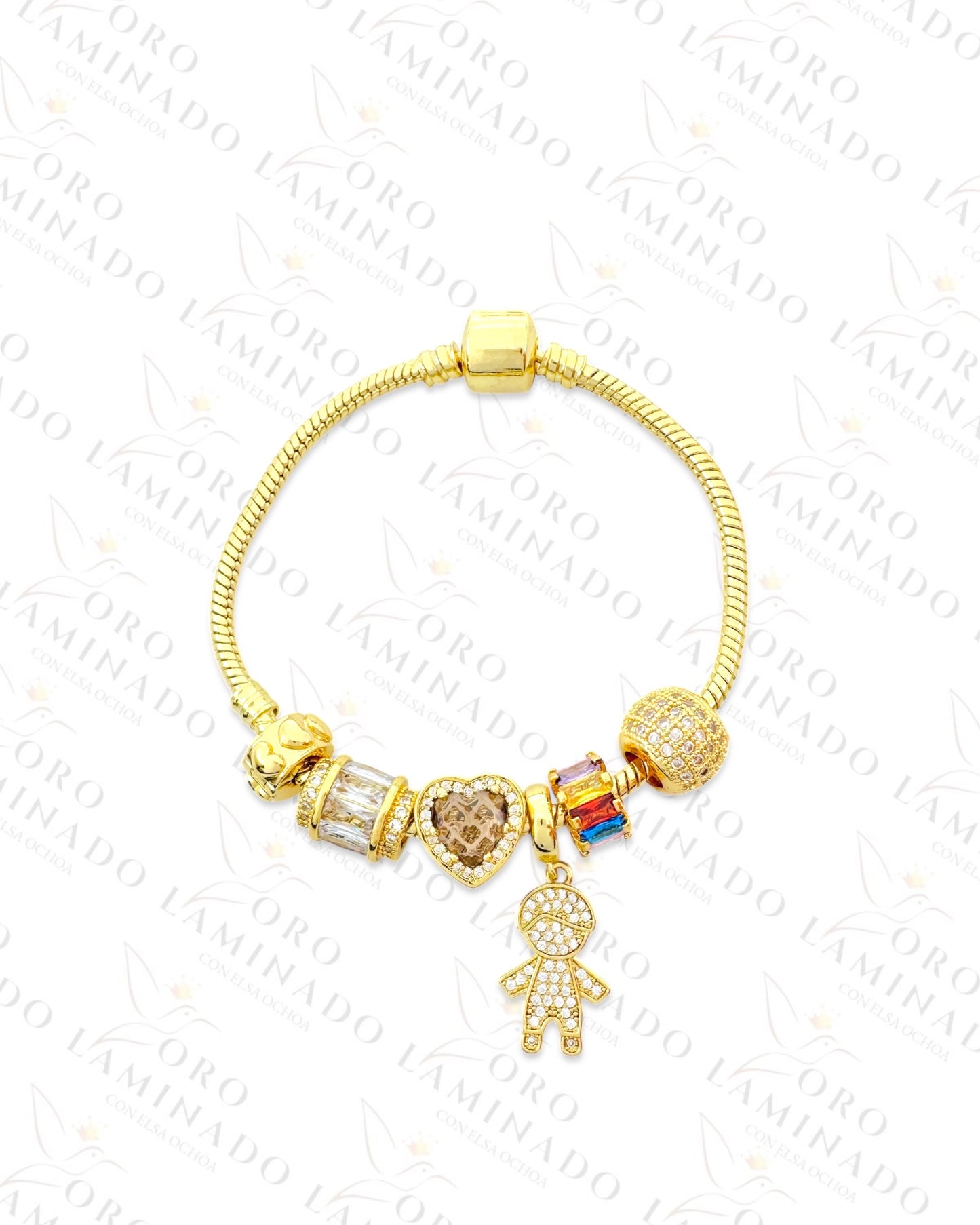 Sparkling Boy Charm Bracelet Y126