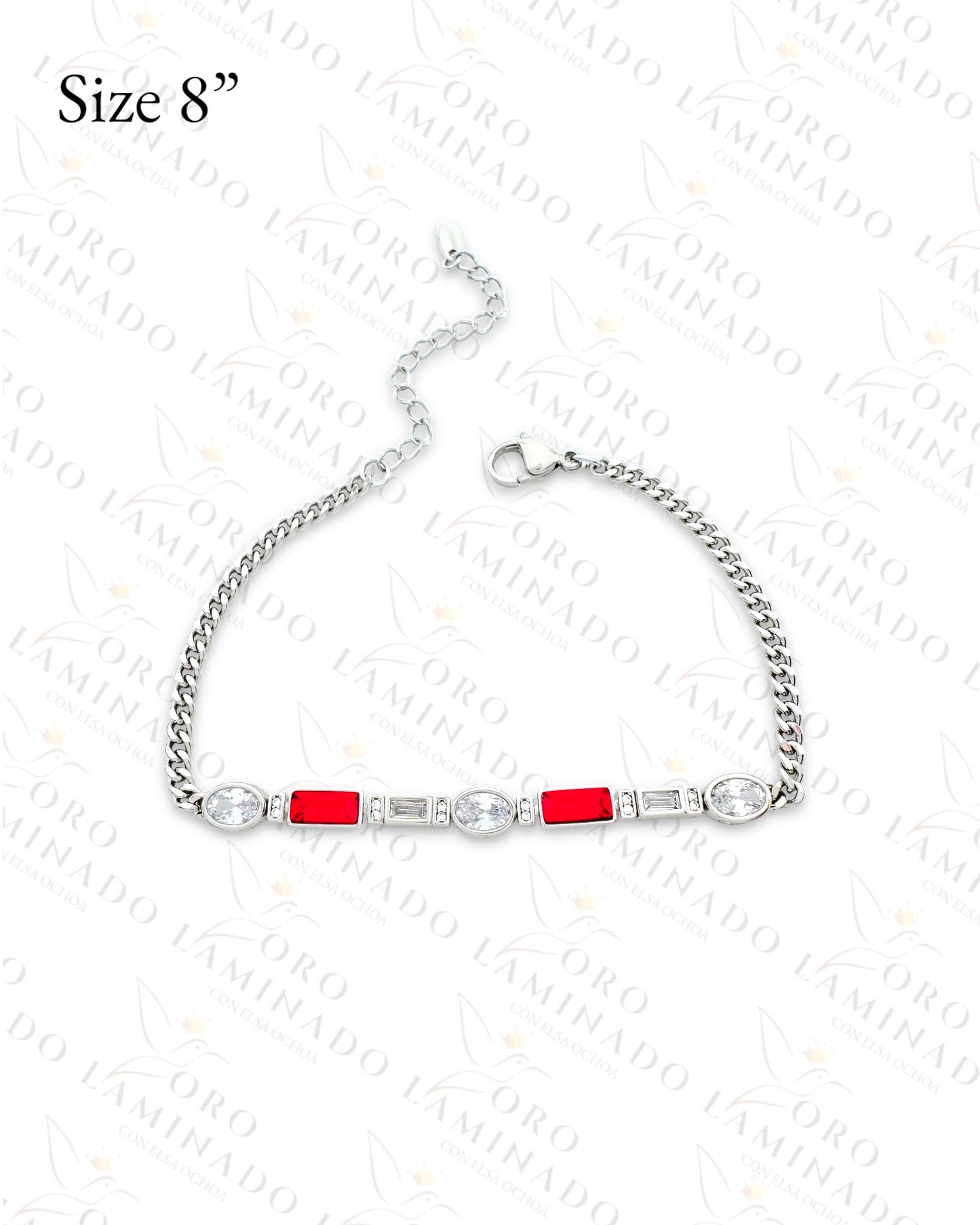 High Quality Silver Crystal Chain Bracelet (Gold Filled) B231