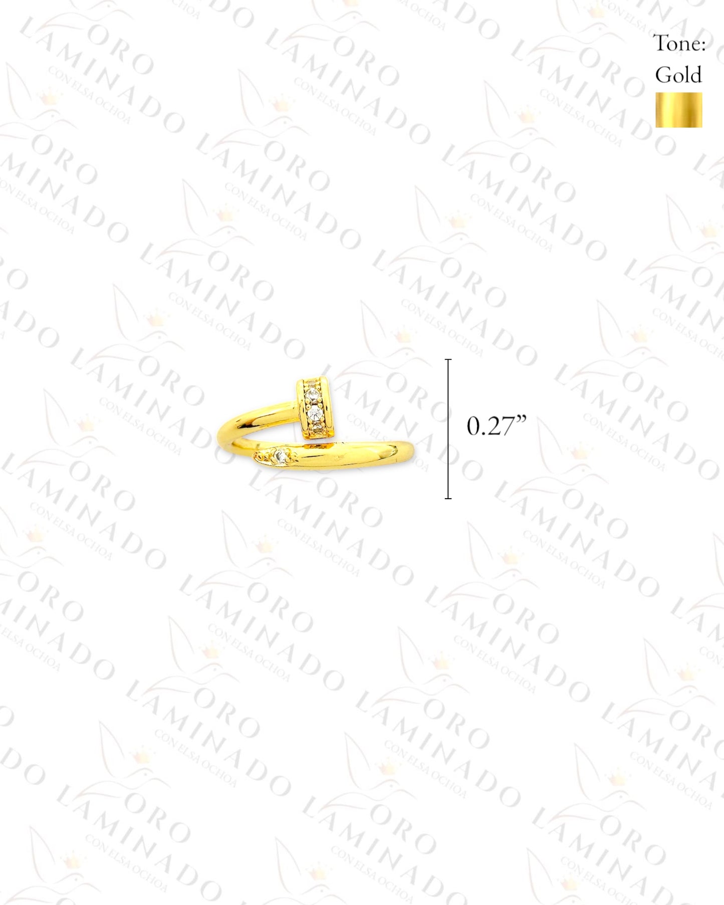 Adjustable Nail Ring (Gold Filled) B405