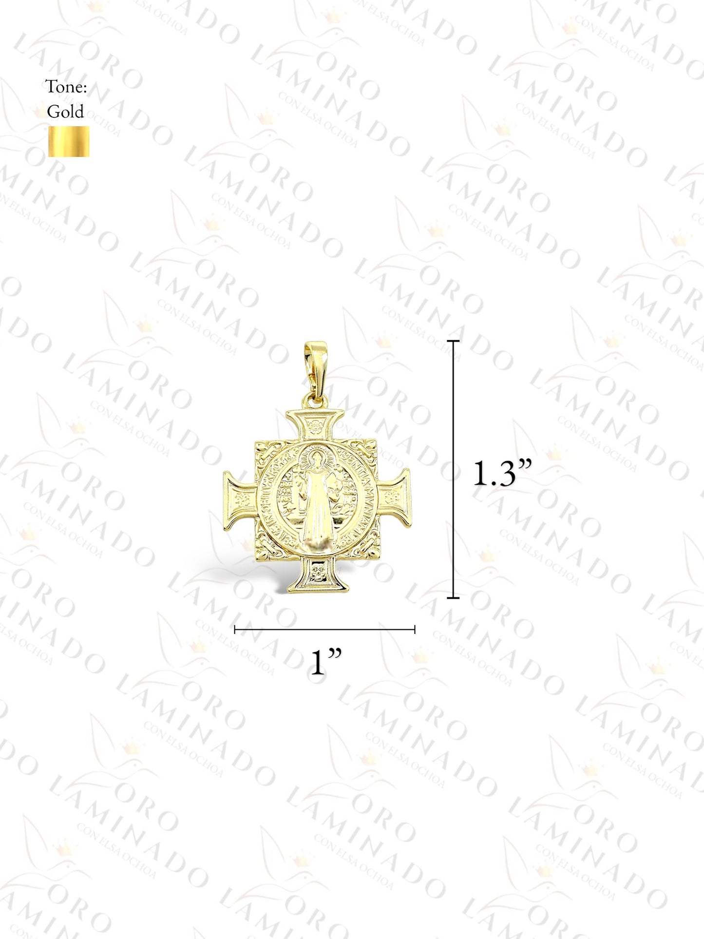 Gold Filled High Quality San Benito Cross Pendant G444