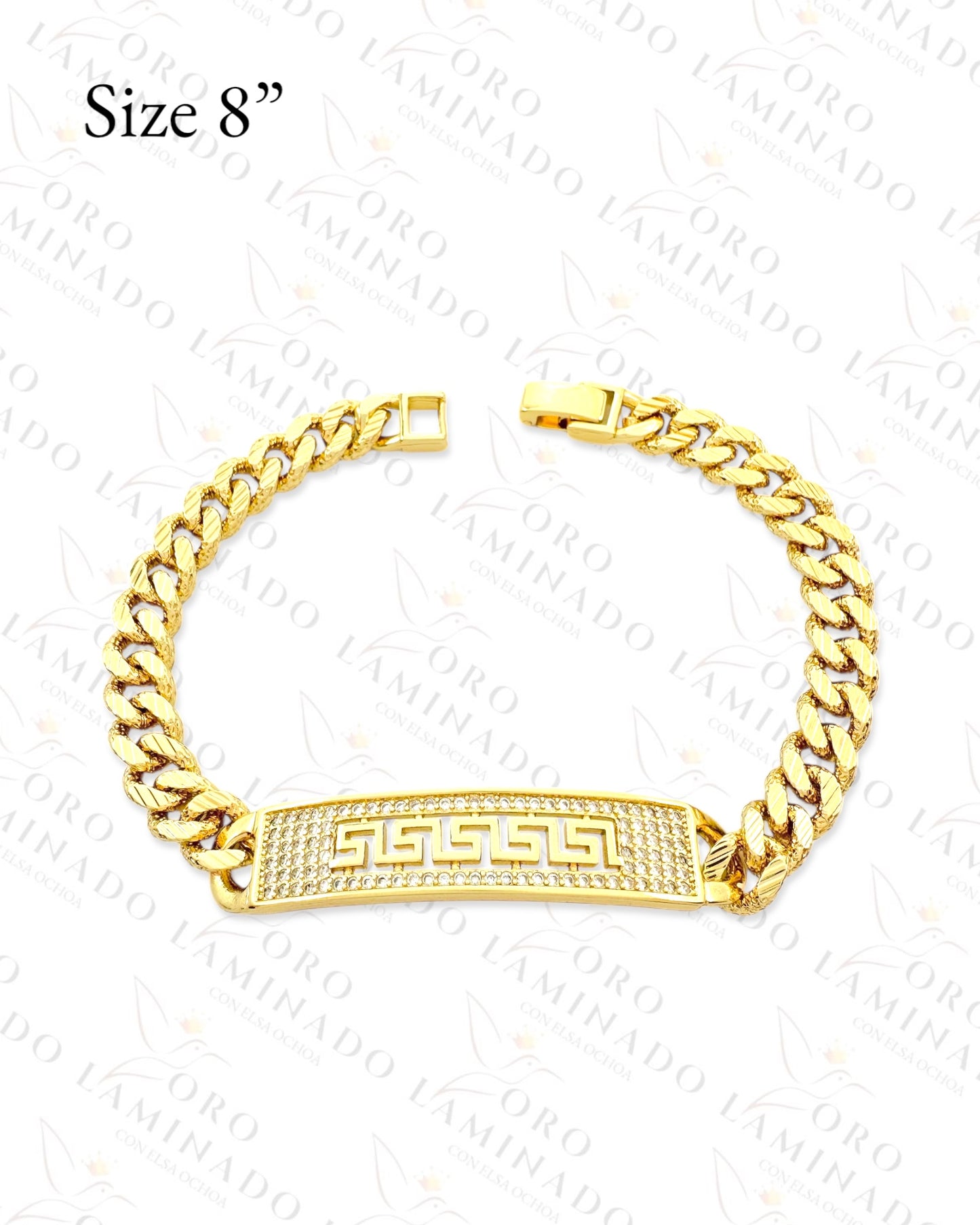 High Quality Design Plaque Bracelet (Gold Filled) B149