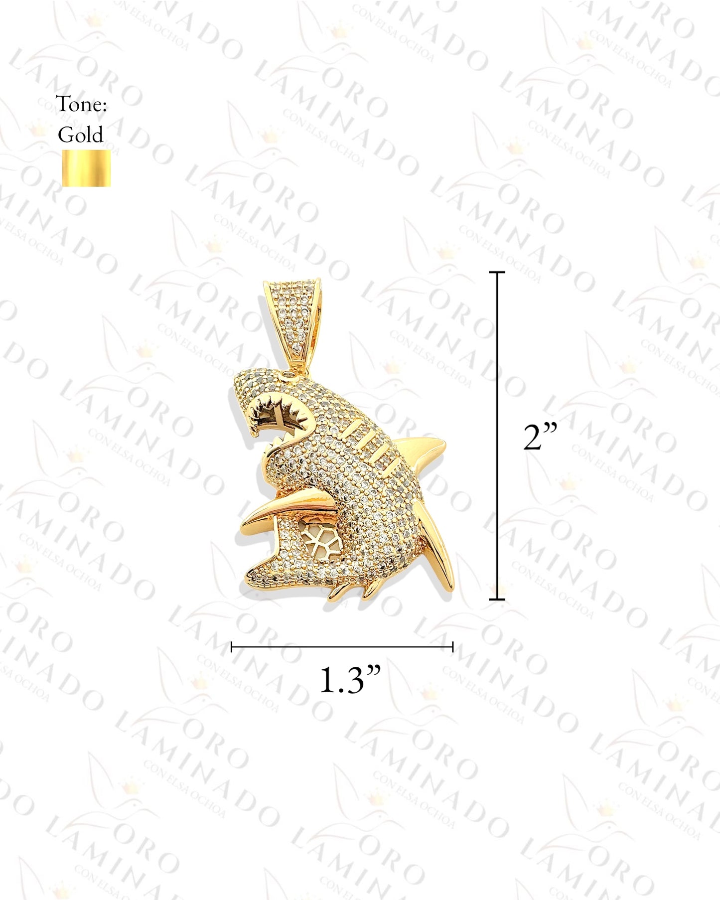 Gold Filled Shark Pendant G14