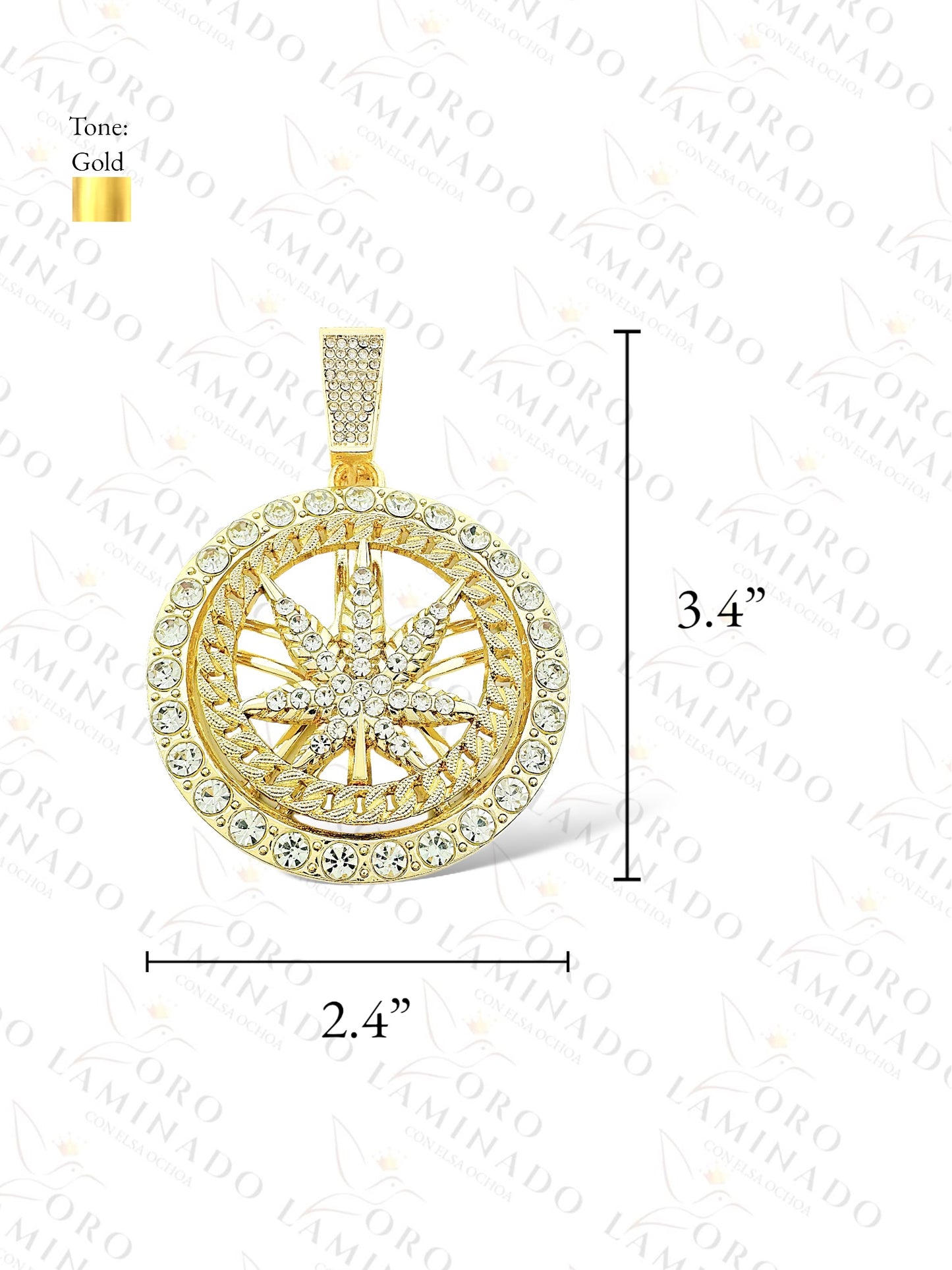 Gold Filled Cannabis Spinning Centenary Y145