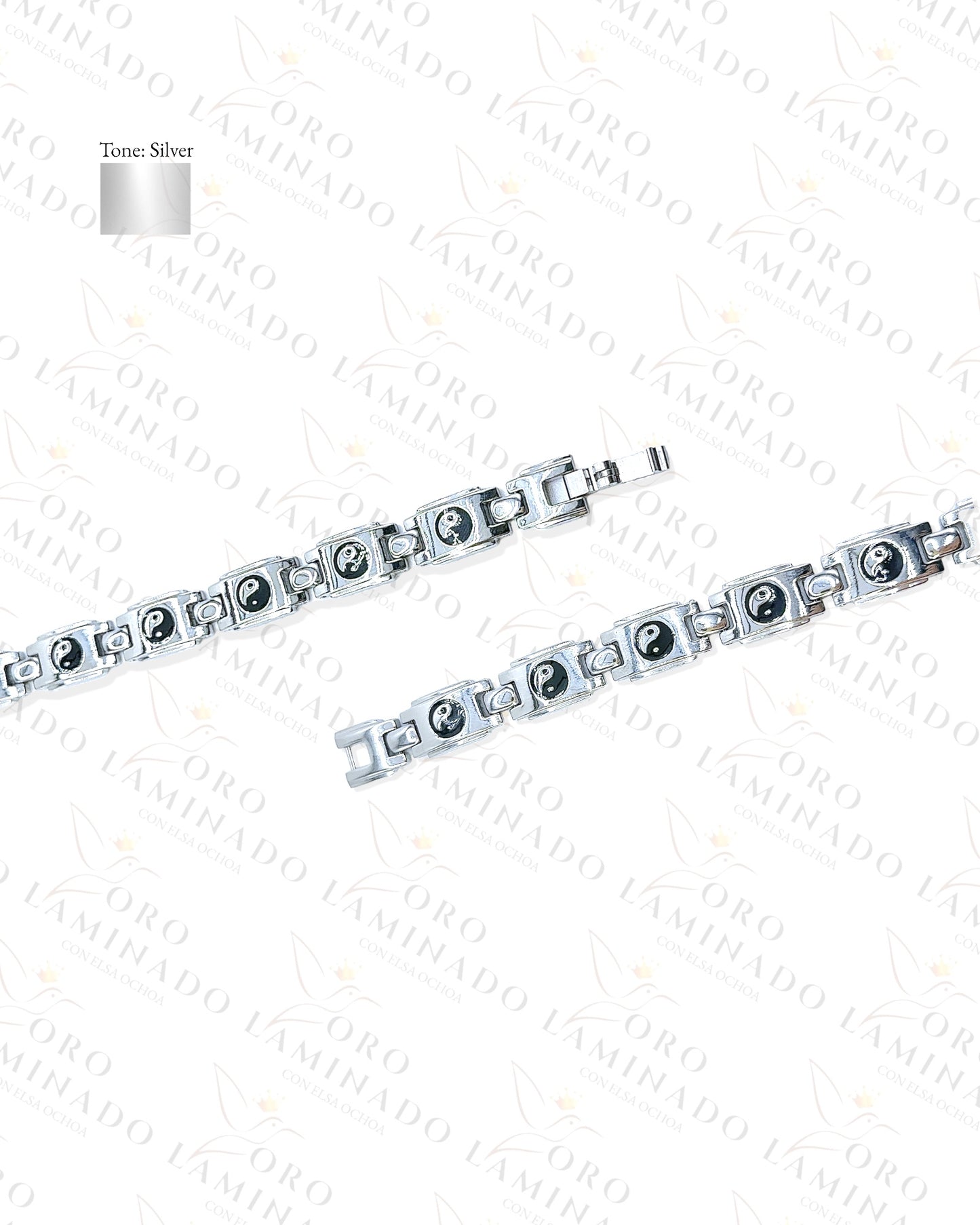 Stainless Steel Ying-Yang Symbol Bracelet Y135