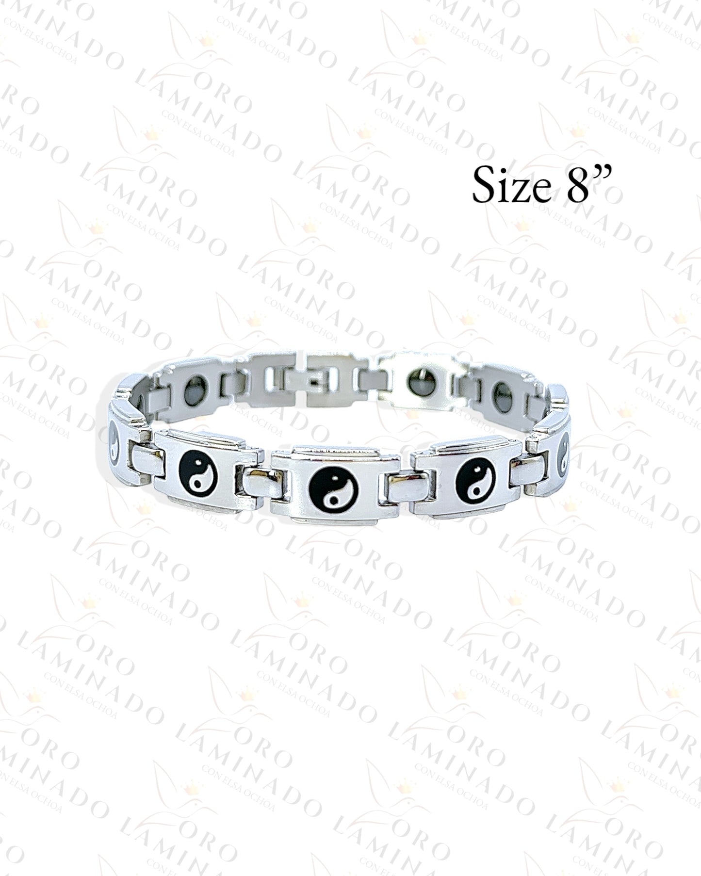 Stainless Steel Ying-Yang Symbol Bracelet Y135