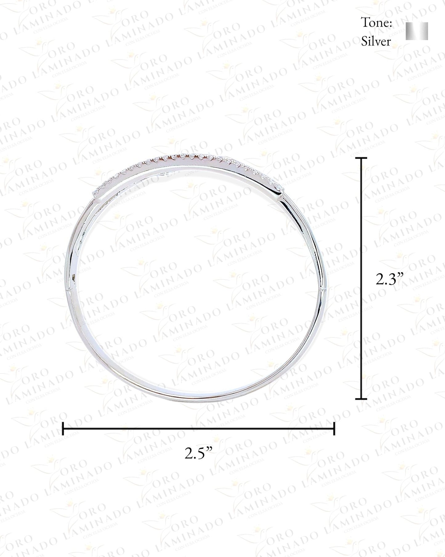 Silver Love Bangle Bracelet G43
