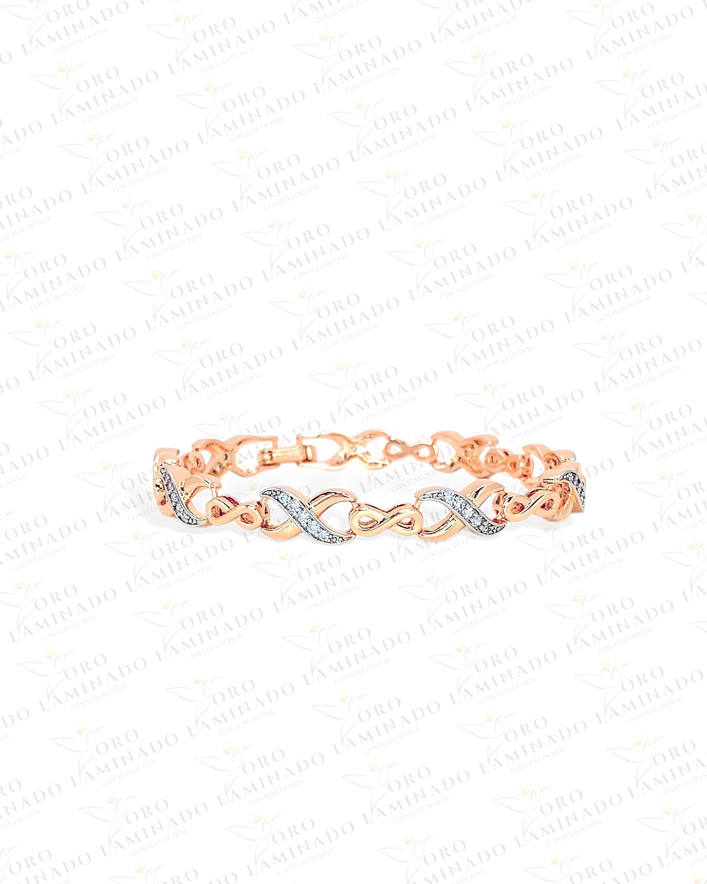 Rose Gold Infinity Bracelet (18k Gold Filled) G271