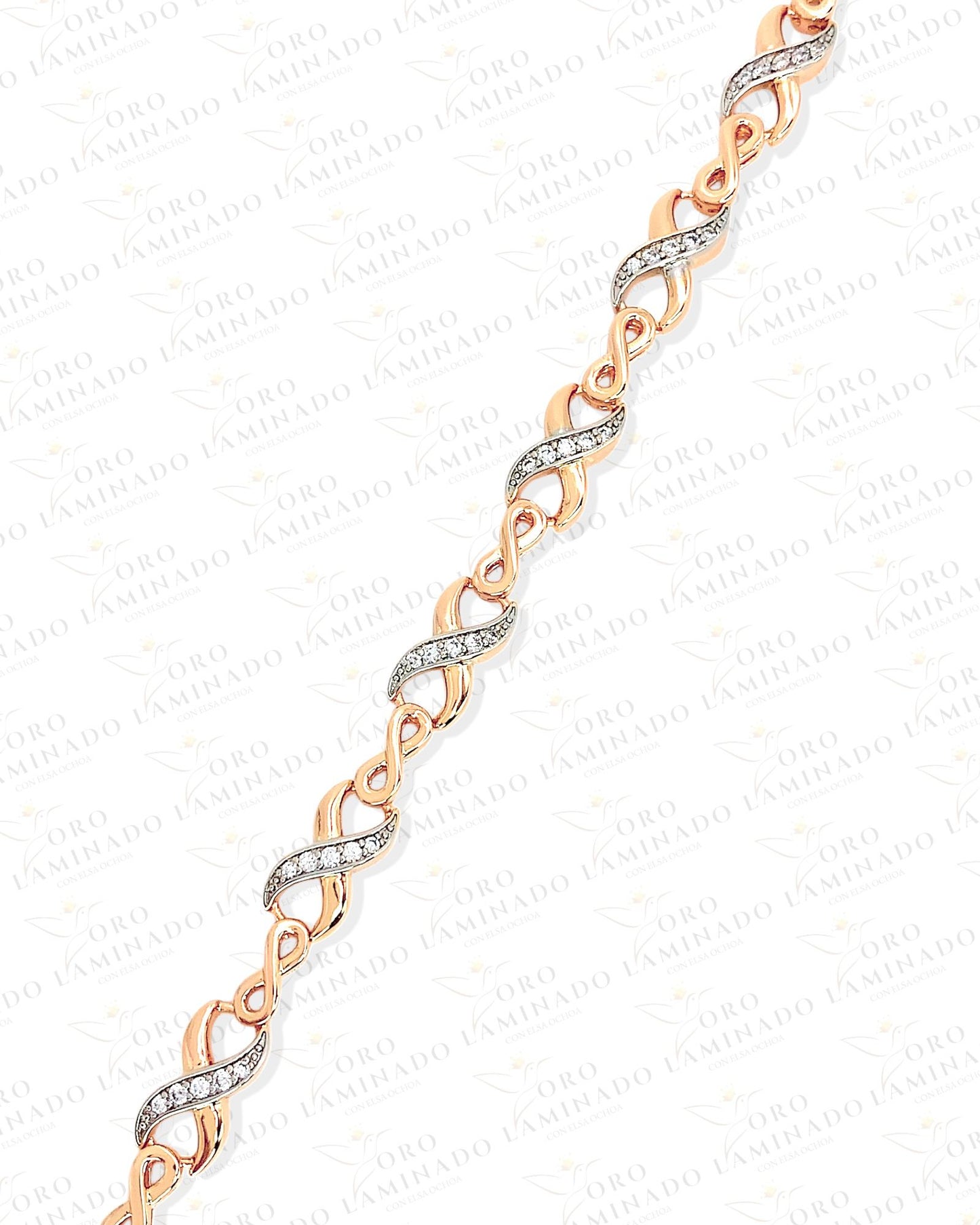 Rose Gold Infinity Bracelet (18k Gold Filled) G271