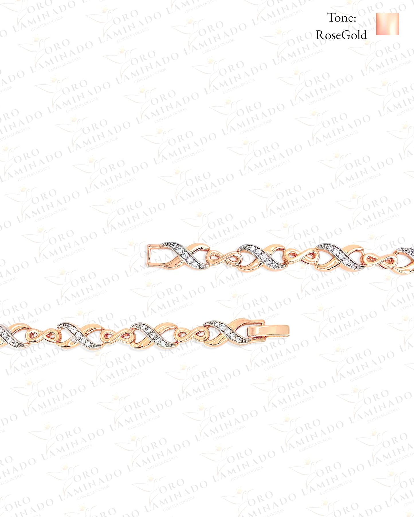Rose Gold Infinity Bracelet (18k Gold Filled) G271