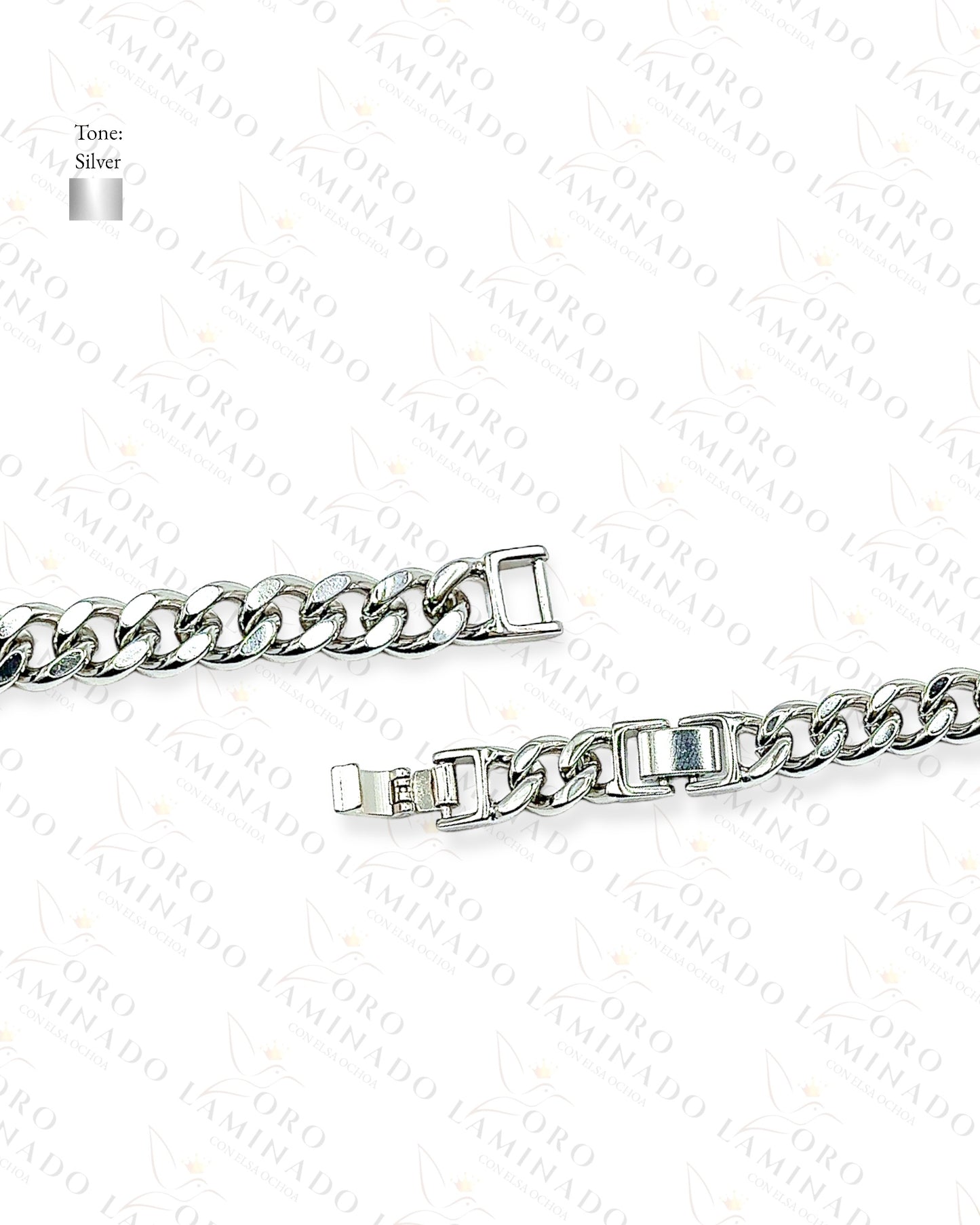High Quality Silver Cuban Chain Bracelet G186