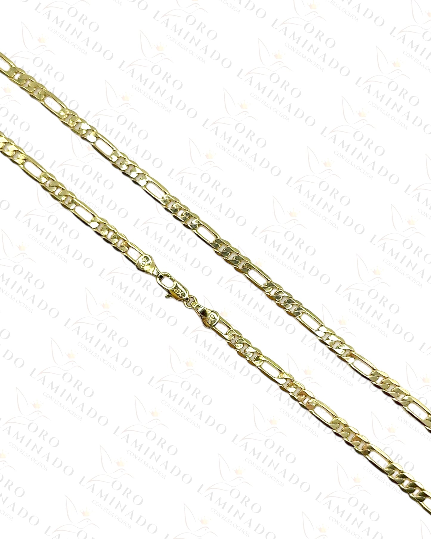 Gold Filled 24” 4mm Figaro Chain(Pack of 6) Y389