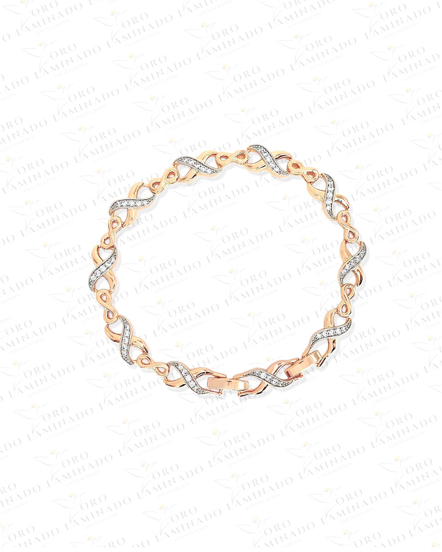 Rose Gold Infinity Bracelet (18k Gold Filled) G271