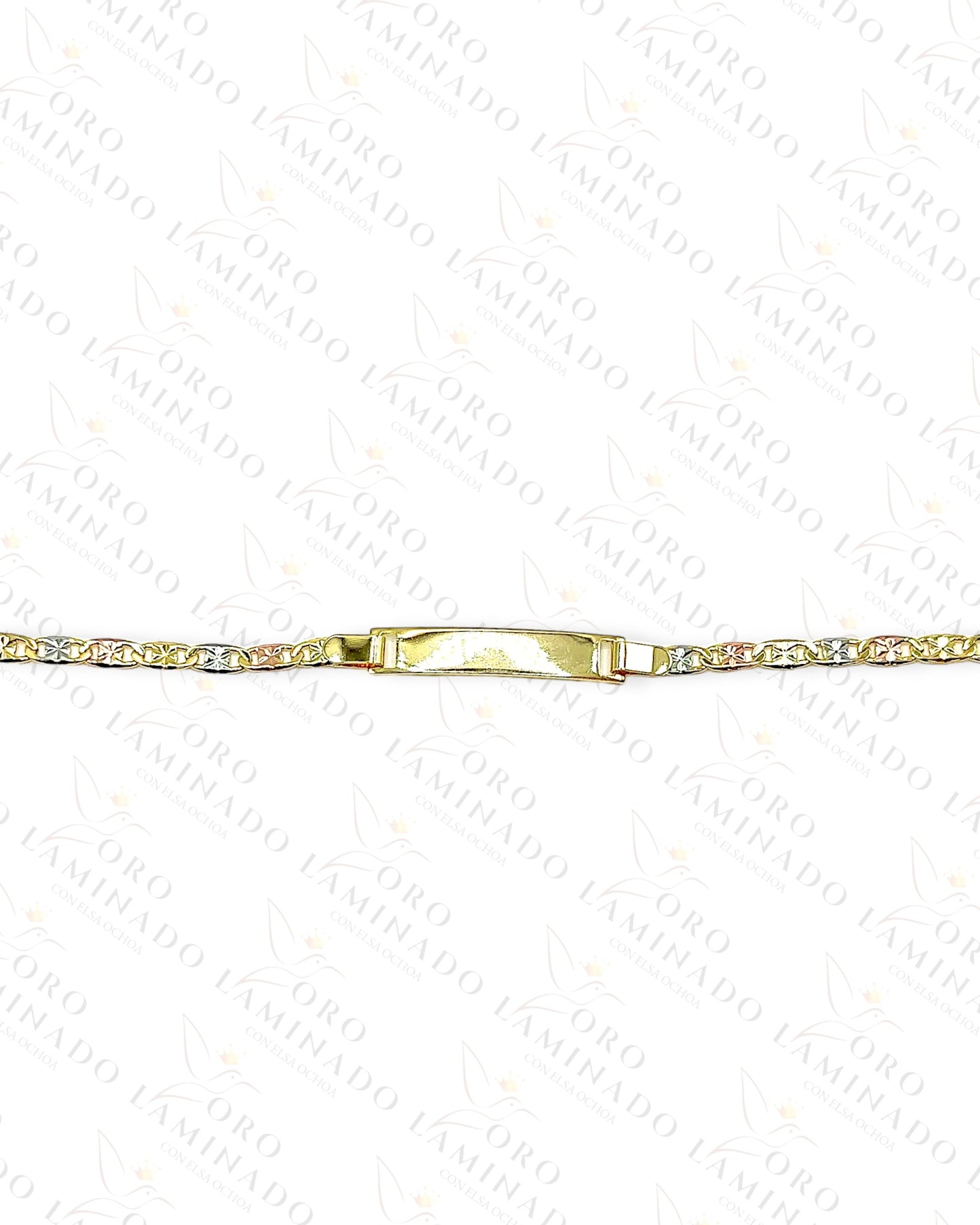 Three Tones Plaque Bracelet Y419