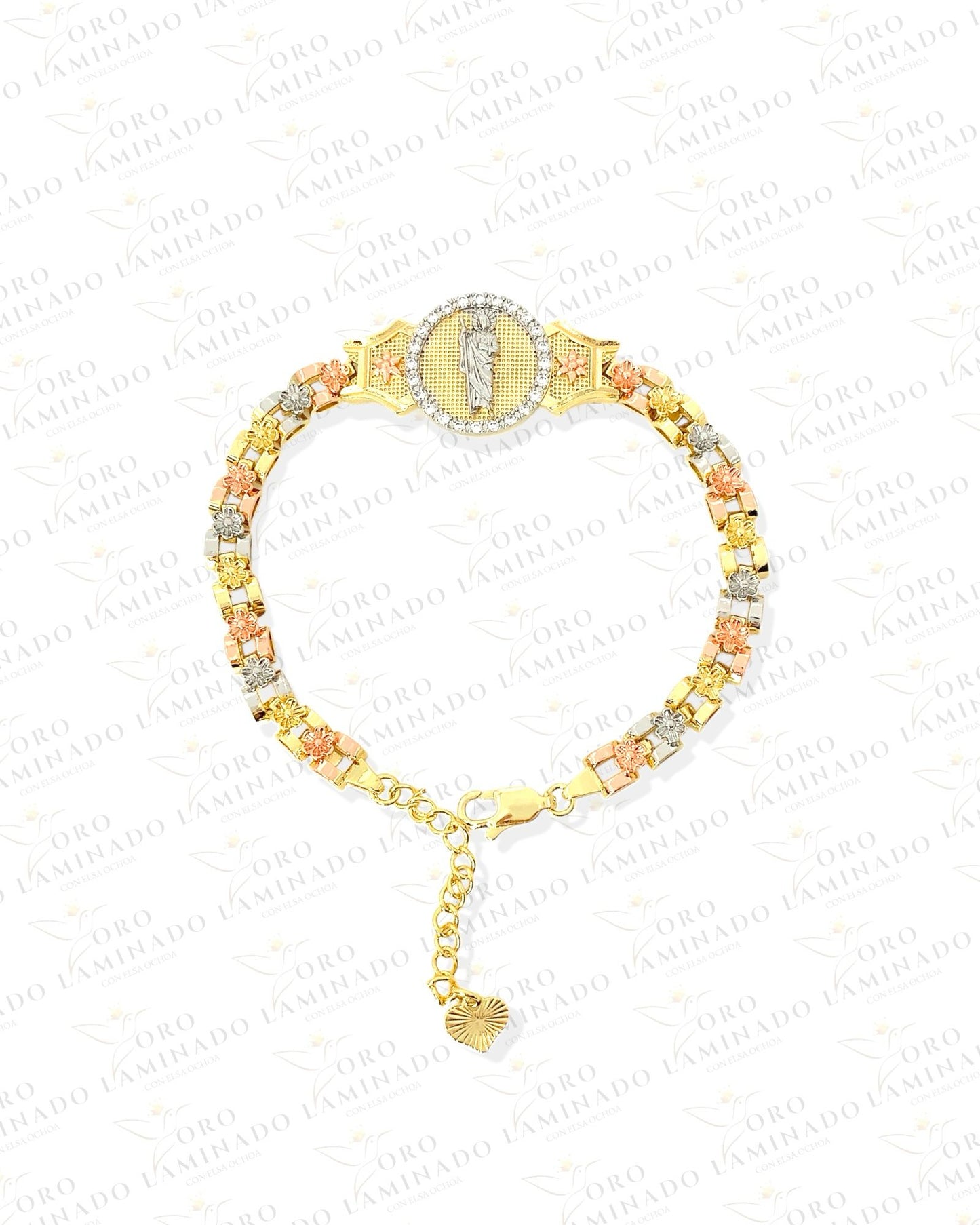 San Judas Tadeo tricolor bracelet Y313