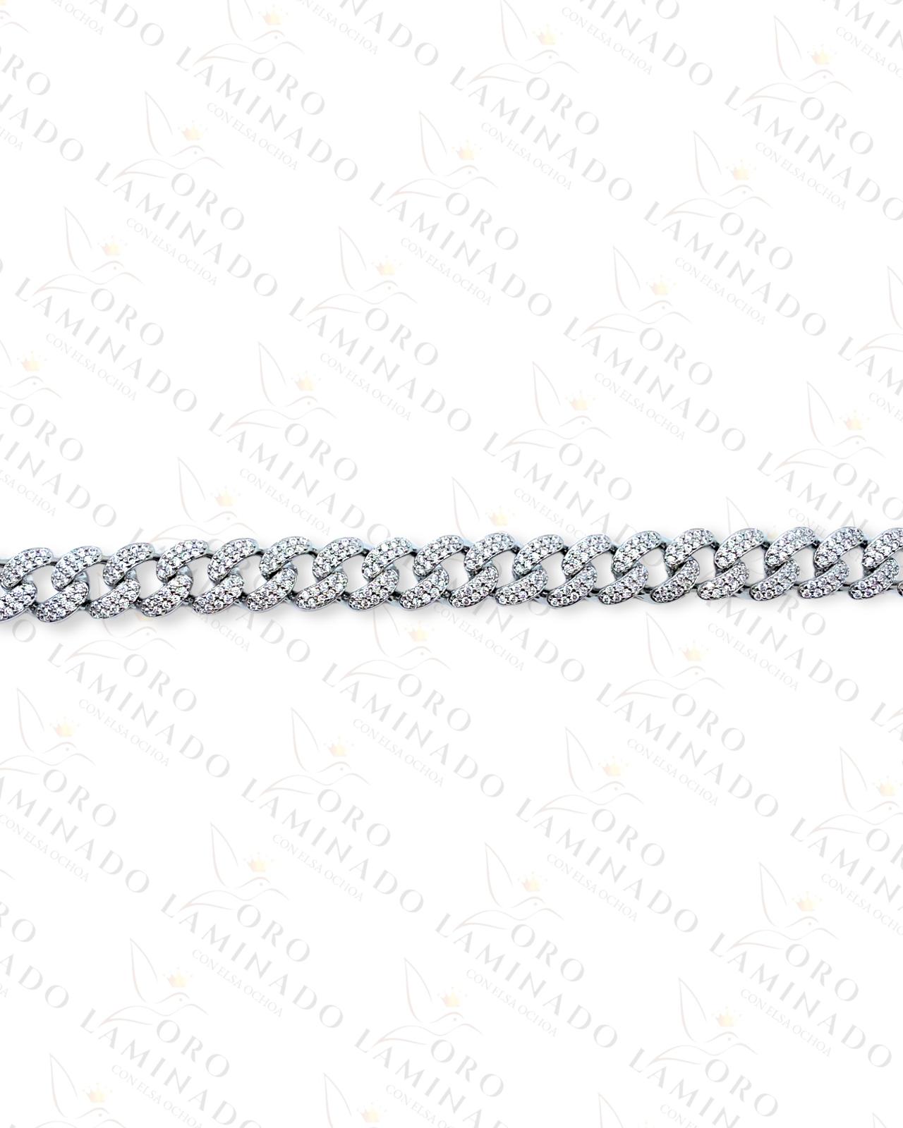 Silver Monaco Chain Size 24" C44