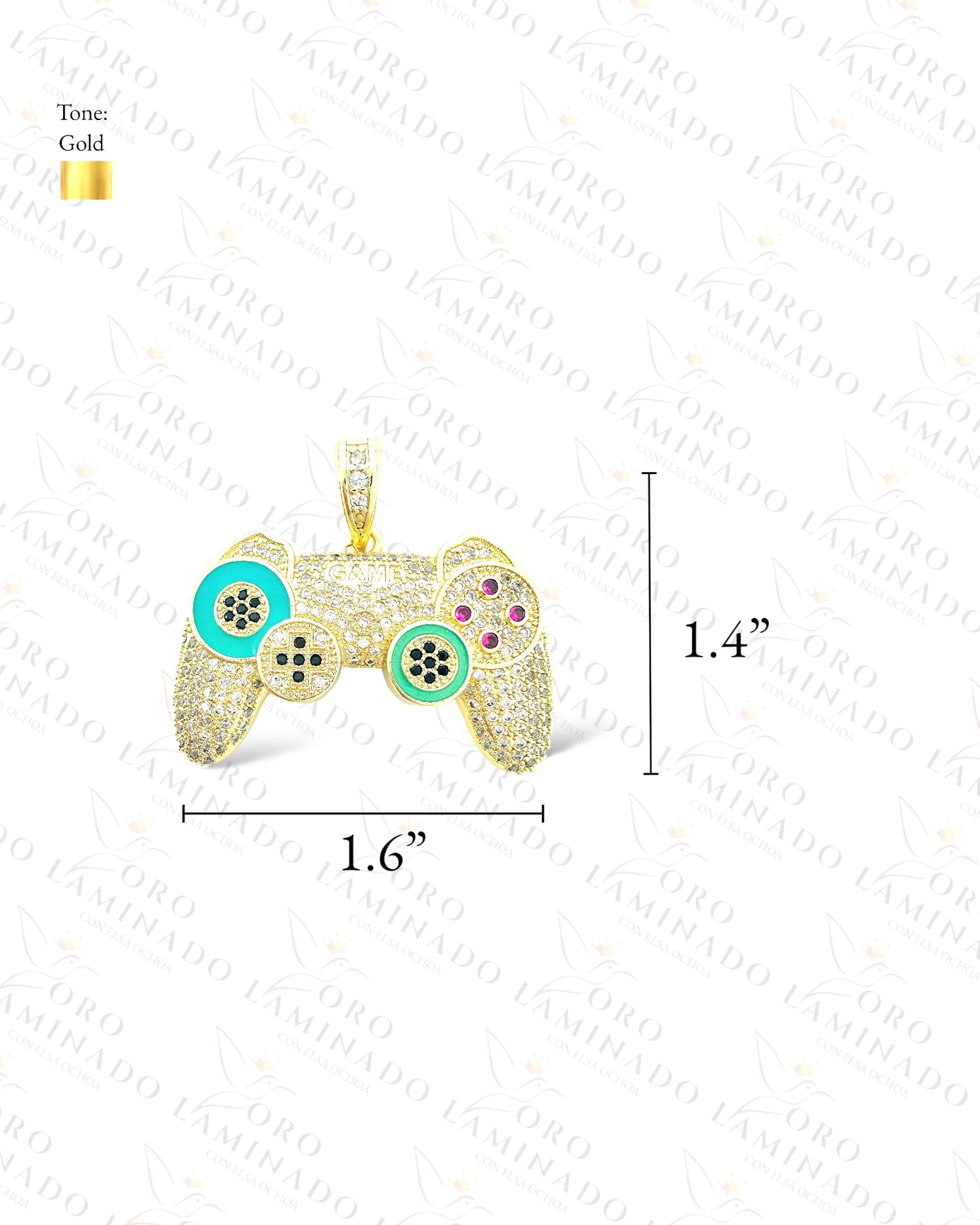 Gold Filled Video Game Controller Pendant G139