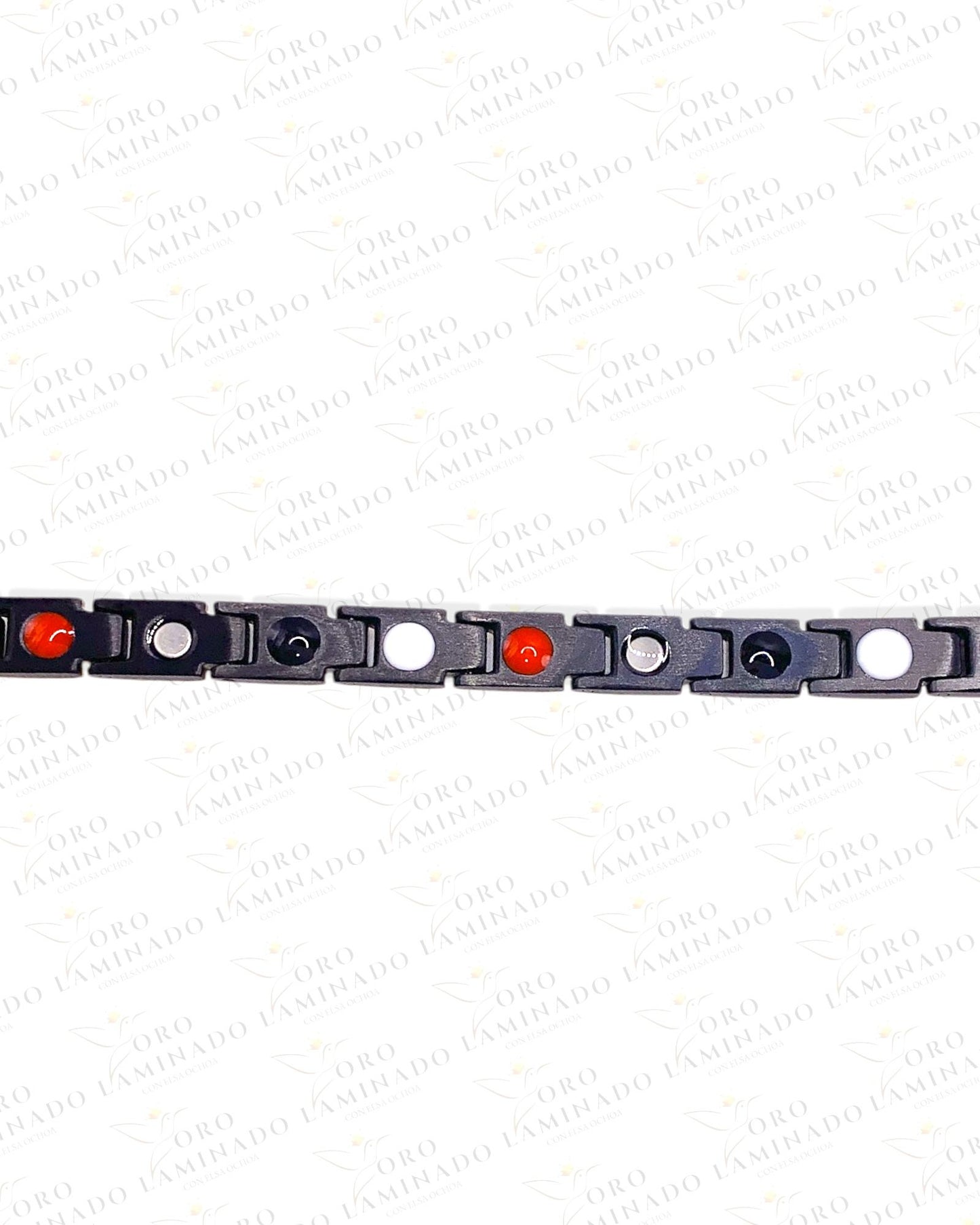 Magnetic Black and Gold Bracelet (Stainless Steel) C21