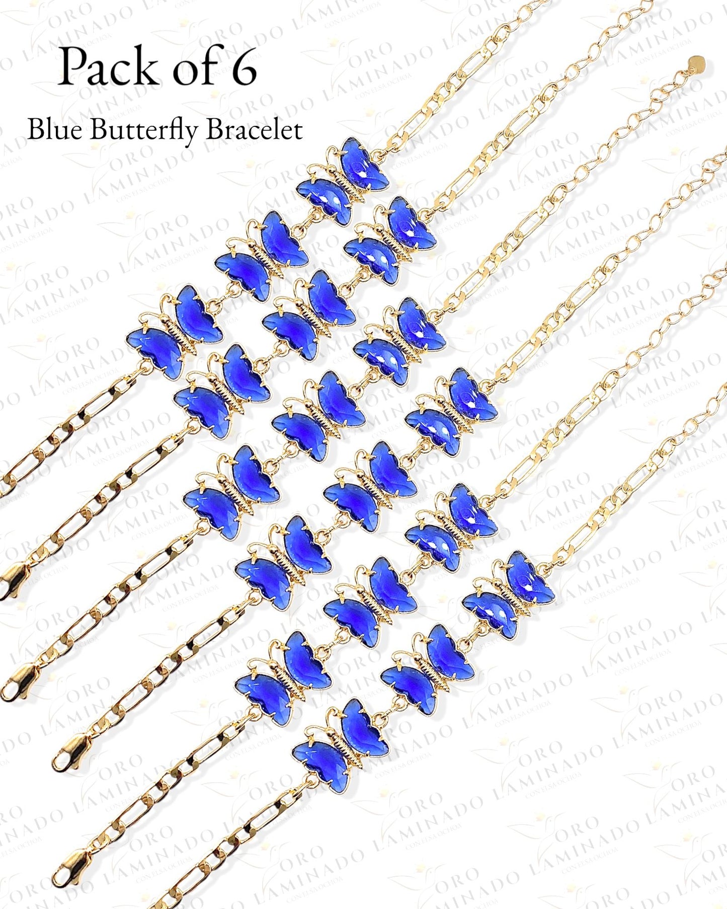 Butterfly bracelet (pack of 6) B359