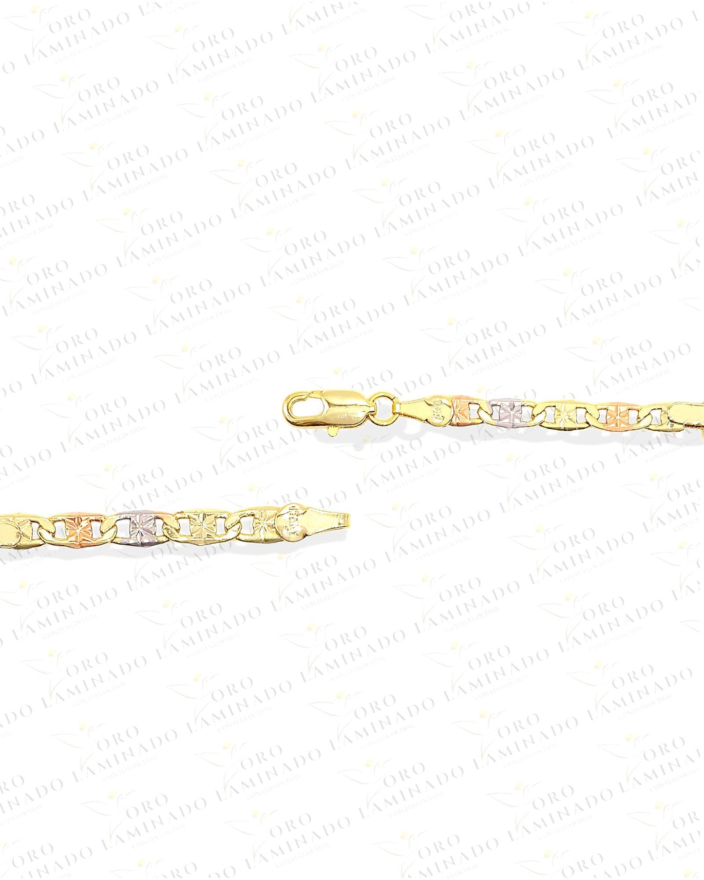 Gold Filled Three Tone San Judas Baby Bracelet C55