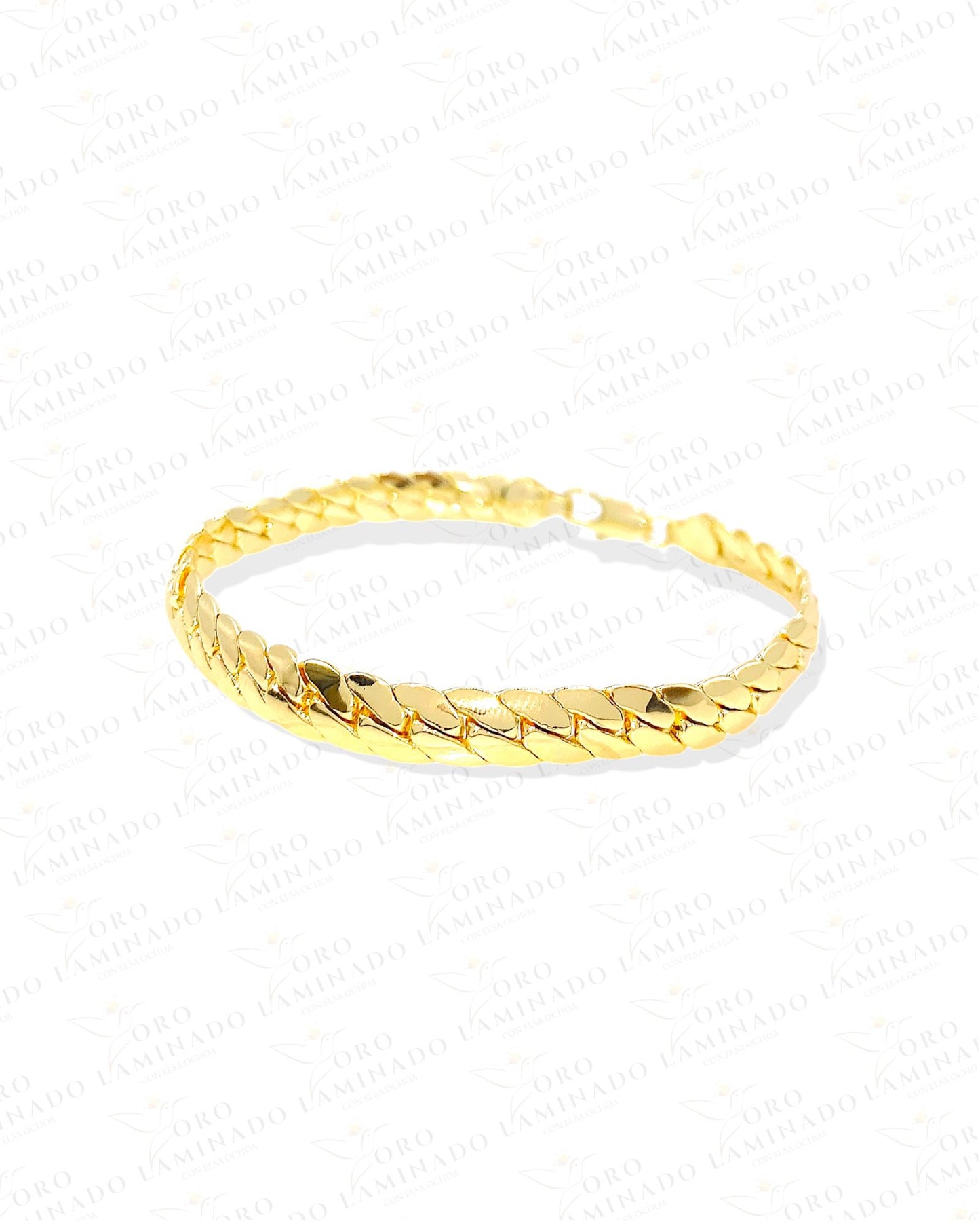 Gold Filled Closed Cuban Linked Bracelet R68