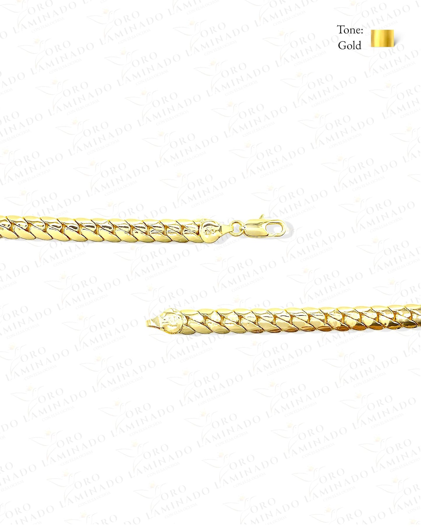 Gold Filled Closed Cuban Linked Bracelet R68