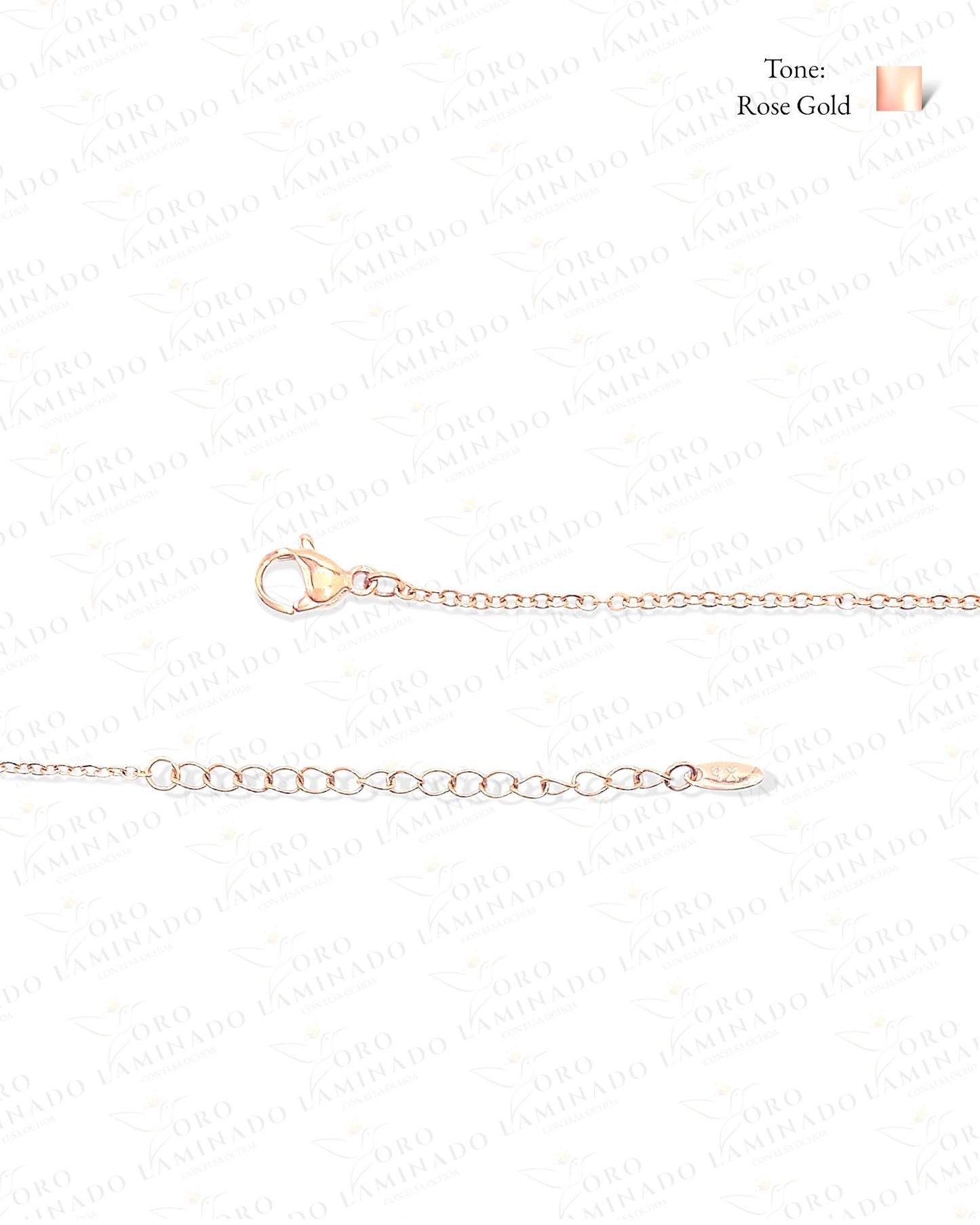 Rose Gold Blue Elephant Set (Gold Filled) R98