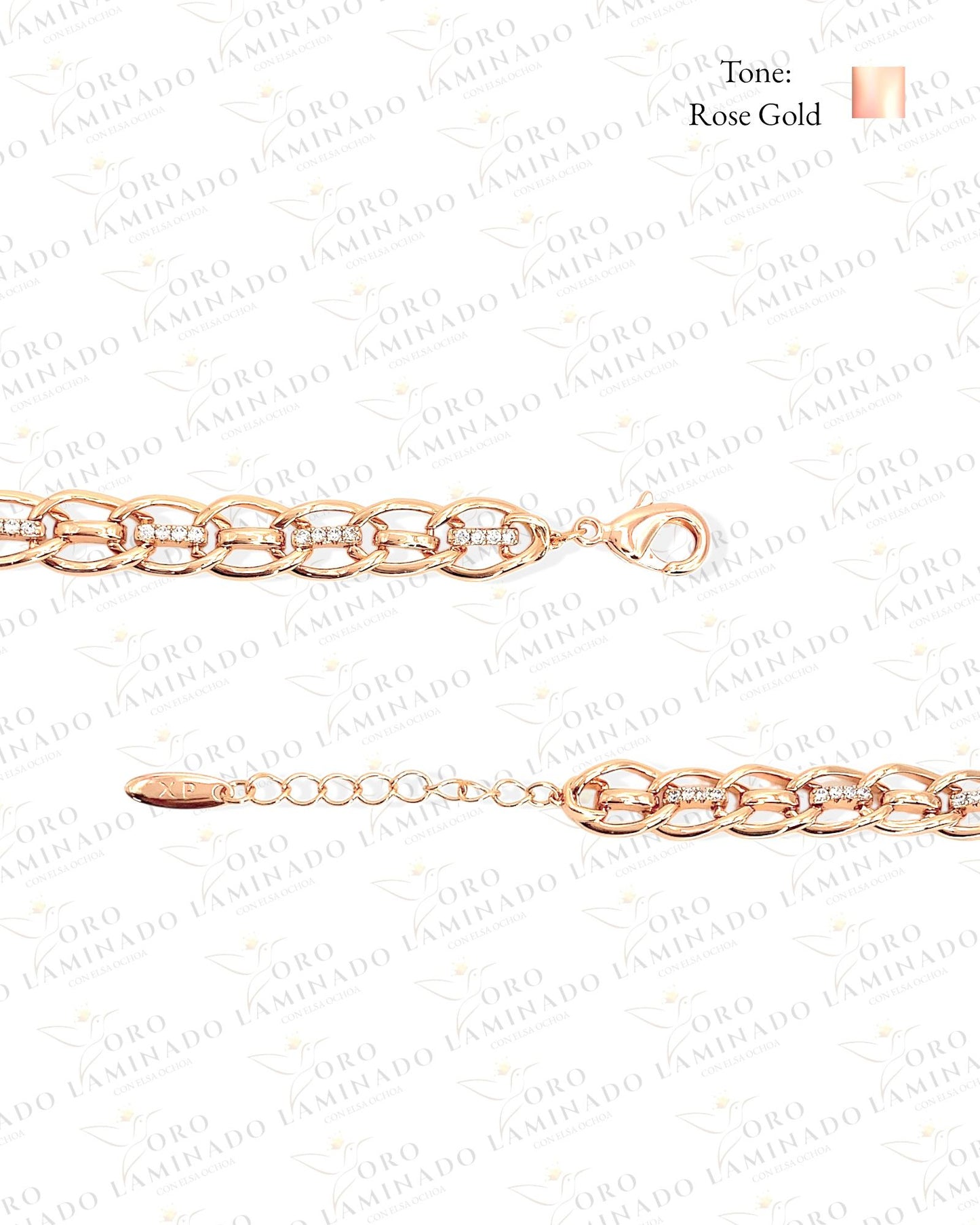 High Quality Braided chain with Stones B305