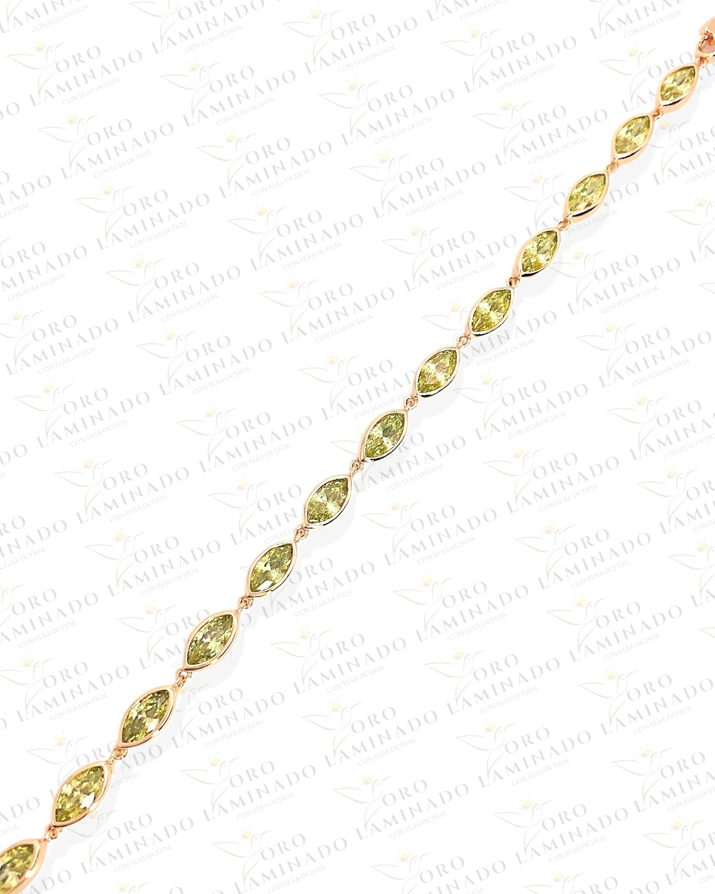 High Quality Bracelet with green stones G79