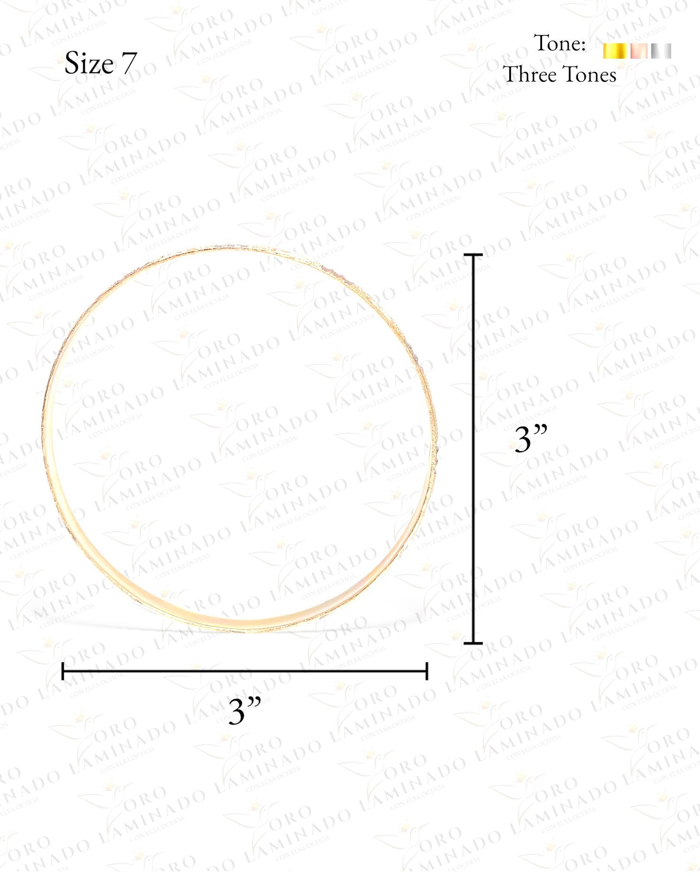 Tricolor Weekly Bracelet Size 7 G352