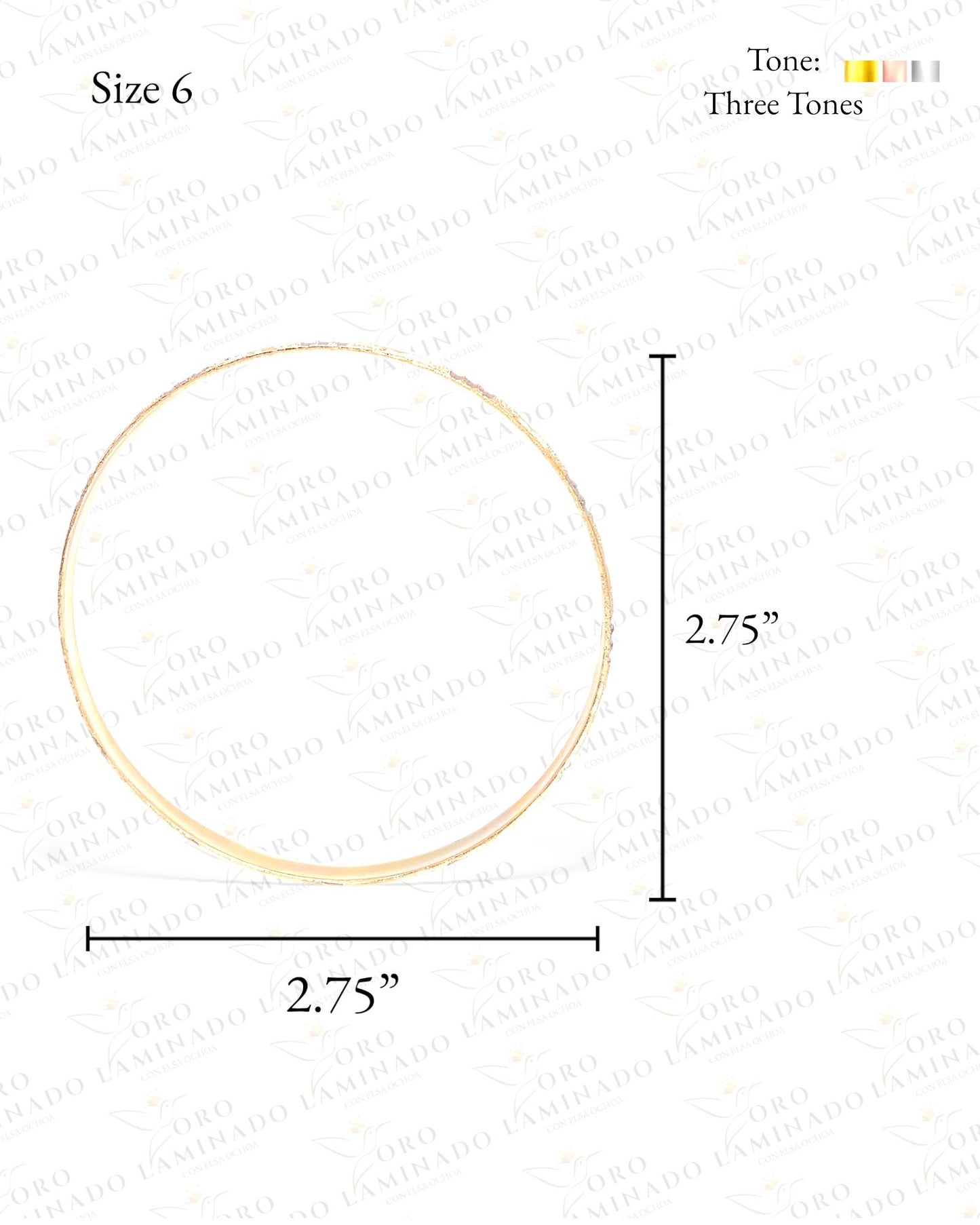 Tricolor Weekly Bracelet Size 6 G354