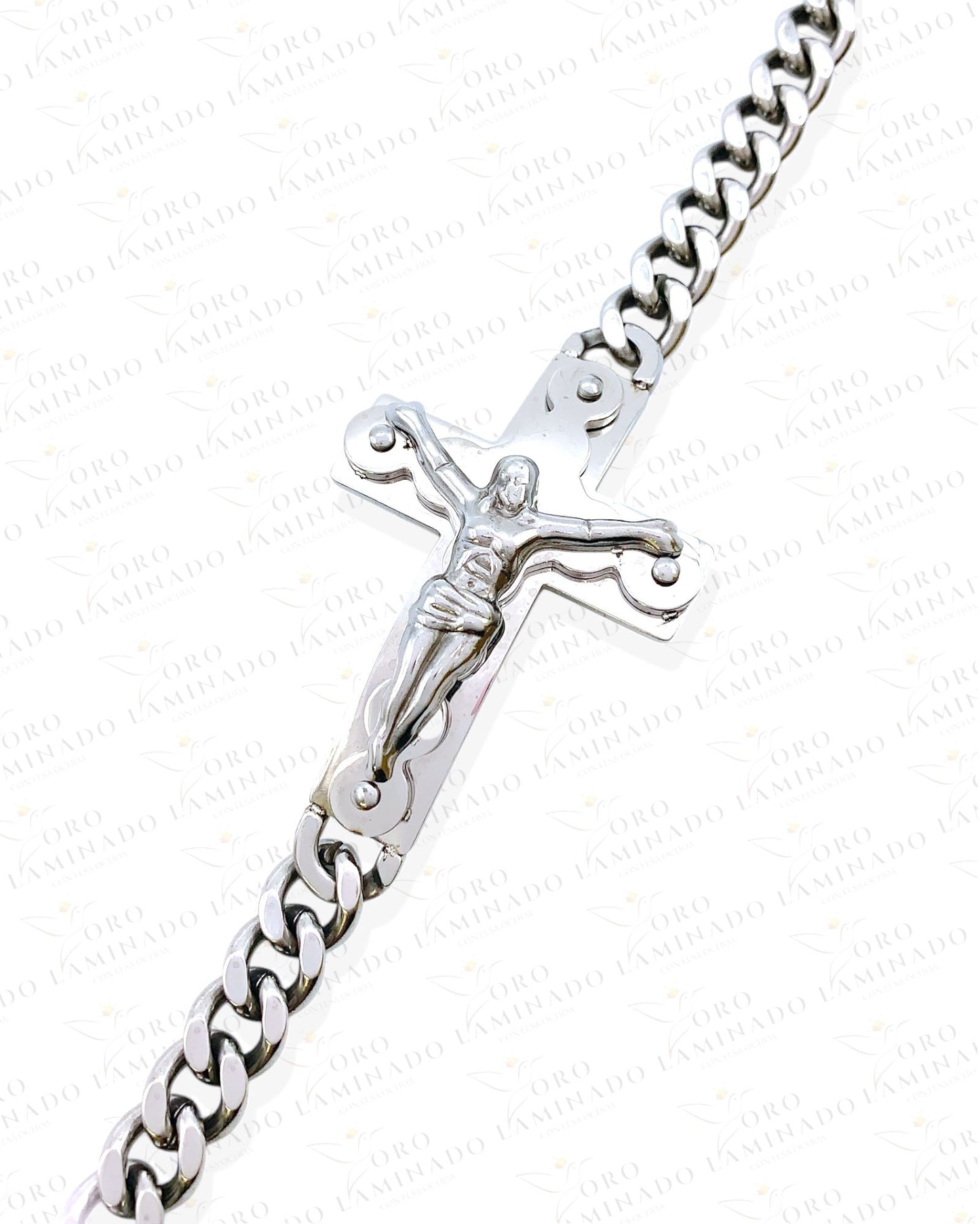 Silver Bracelet With Crucifix C14