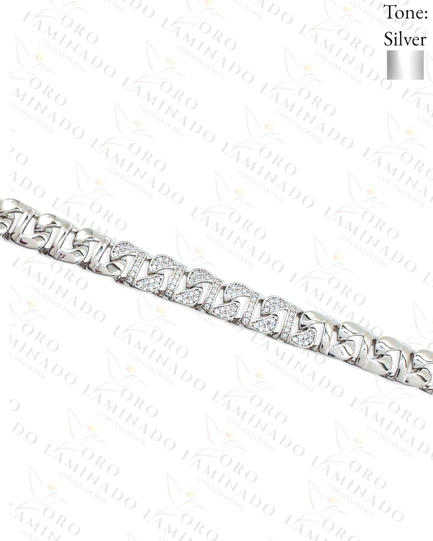 Silver bracelet with design B87