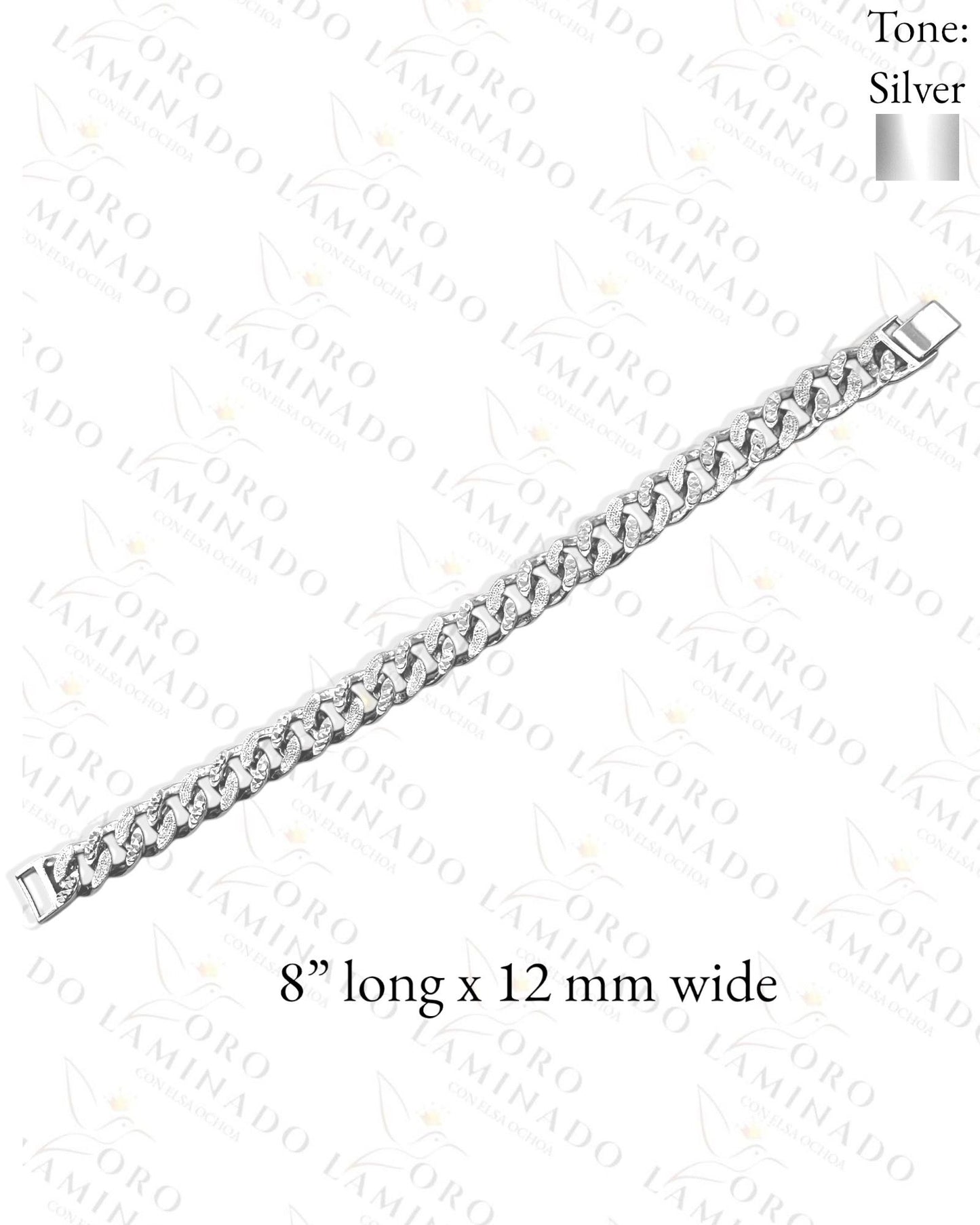 Silver bracelet with stone C10