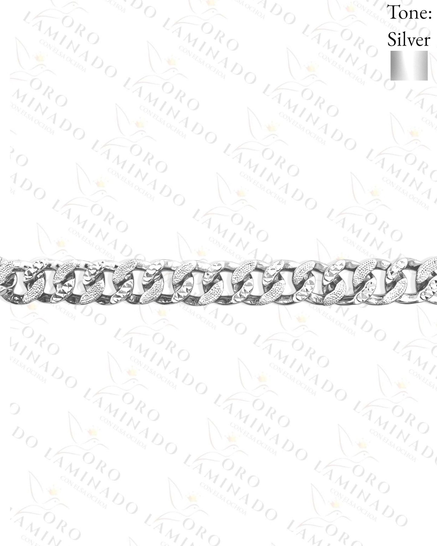 Silver bracelet with stone C10