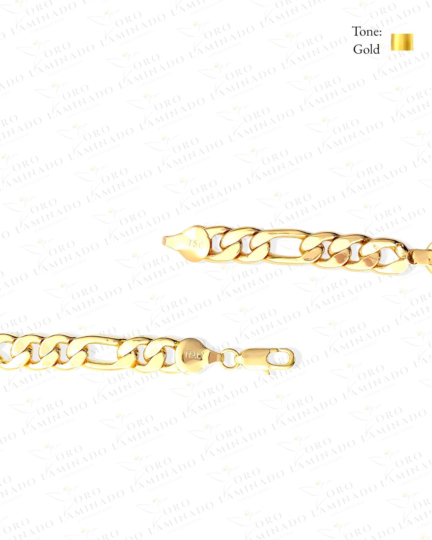 Figaro Bracelet With Plate G345