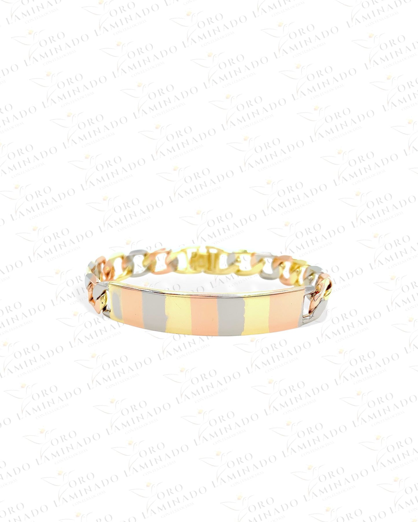 High Quality Three Toned Plaque Bracelet Y321